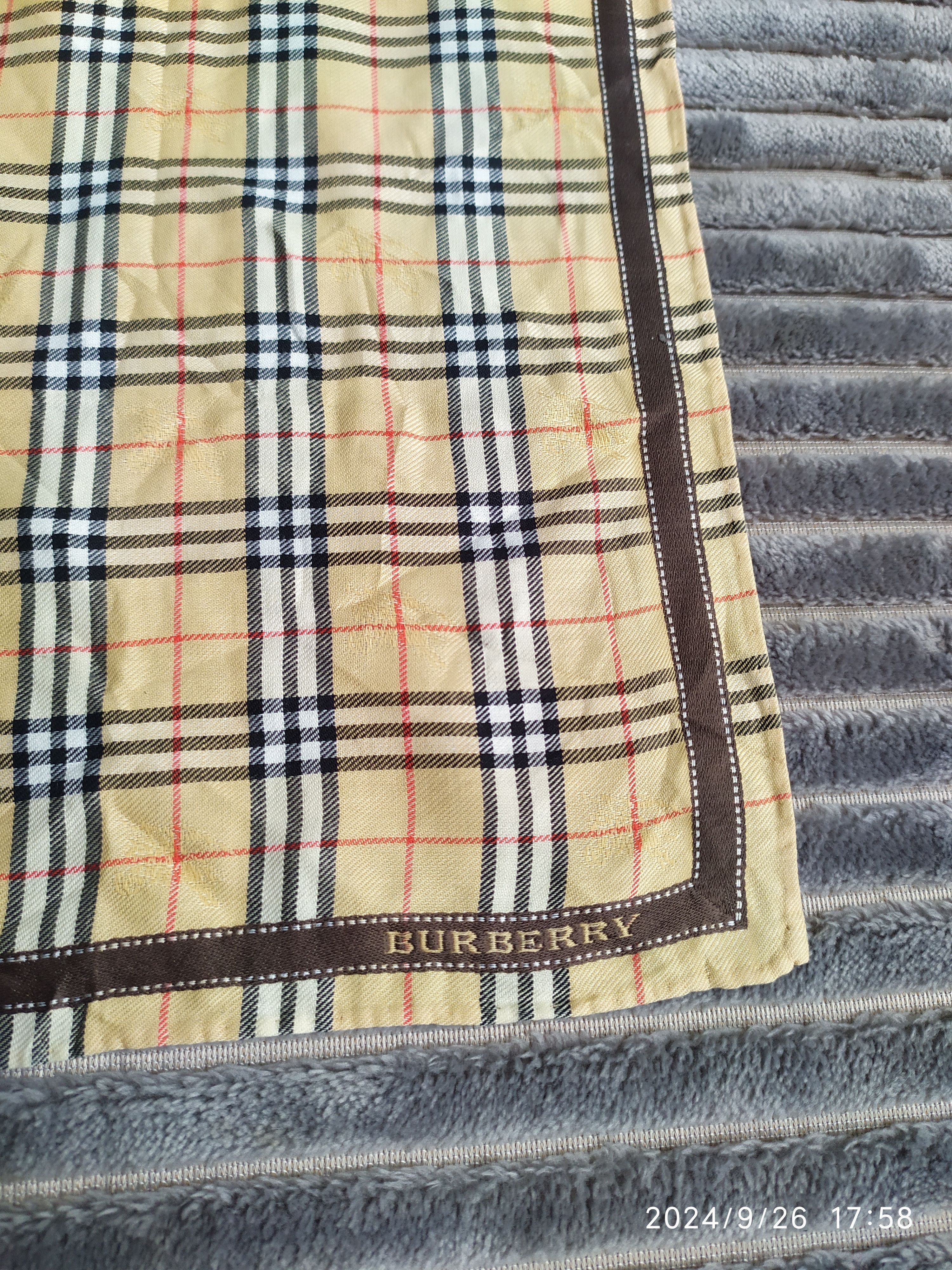 Burberry × Vintage Vintage Burberry Handkerchief Neckerchief Bandana Size ONE SIZE - 2 Thumbnail