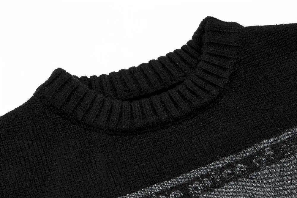 Japanese Brand × Vintage Shadows Print Knitwear Crew Neck Gothic Punk Y2k Size US L / EU 52-54 / 3 - 4 Thumbnail