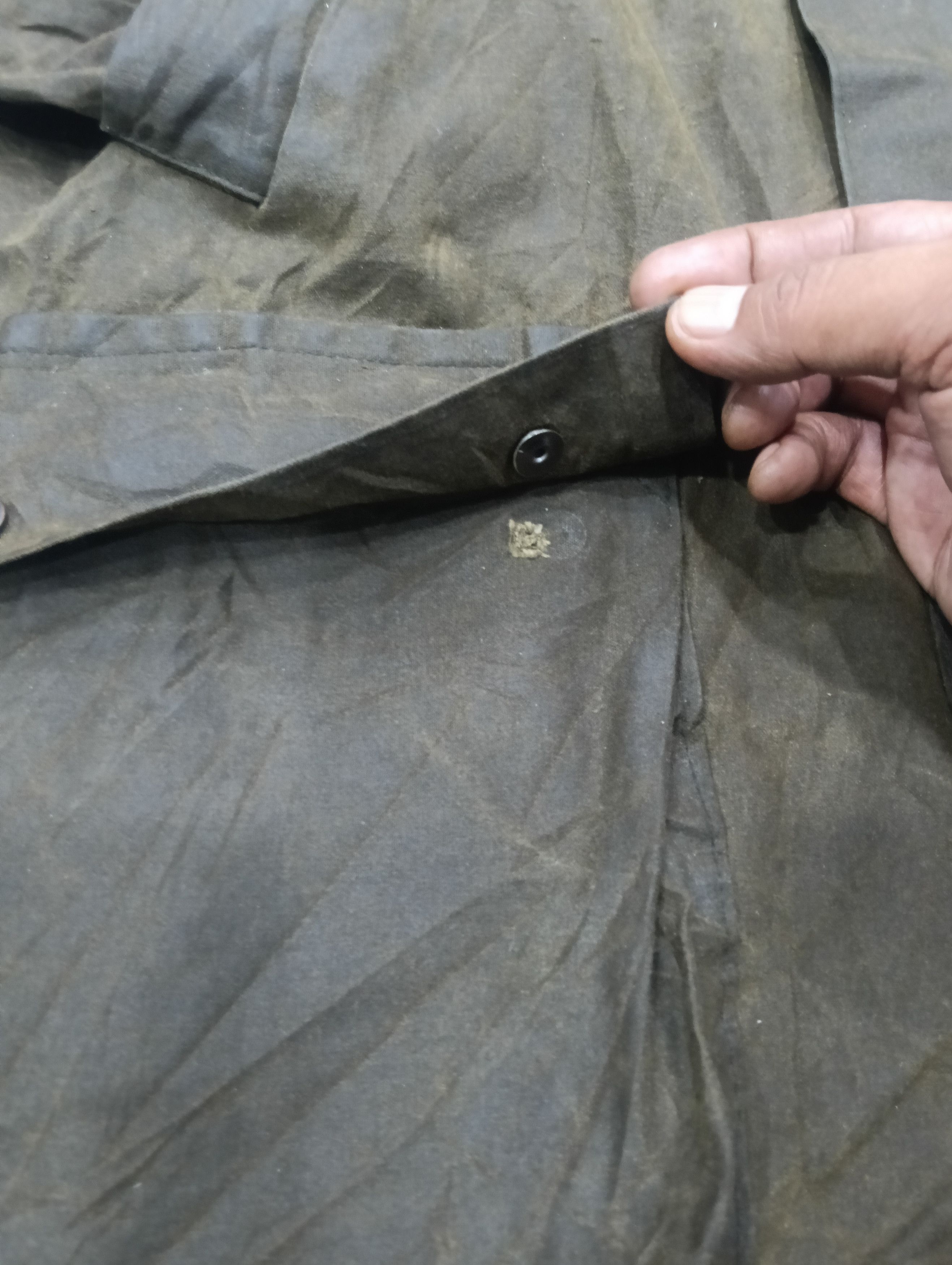 Vintage Vintage Raf British Army Wax Jacket Like Barbours Size US L / EU 52-54 / 3 - 18 Thumbnail