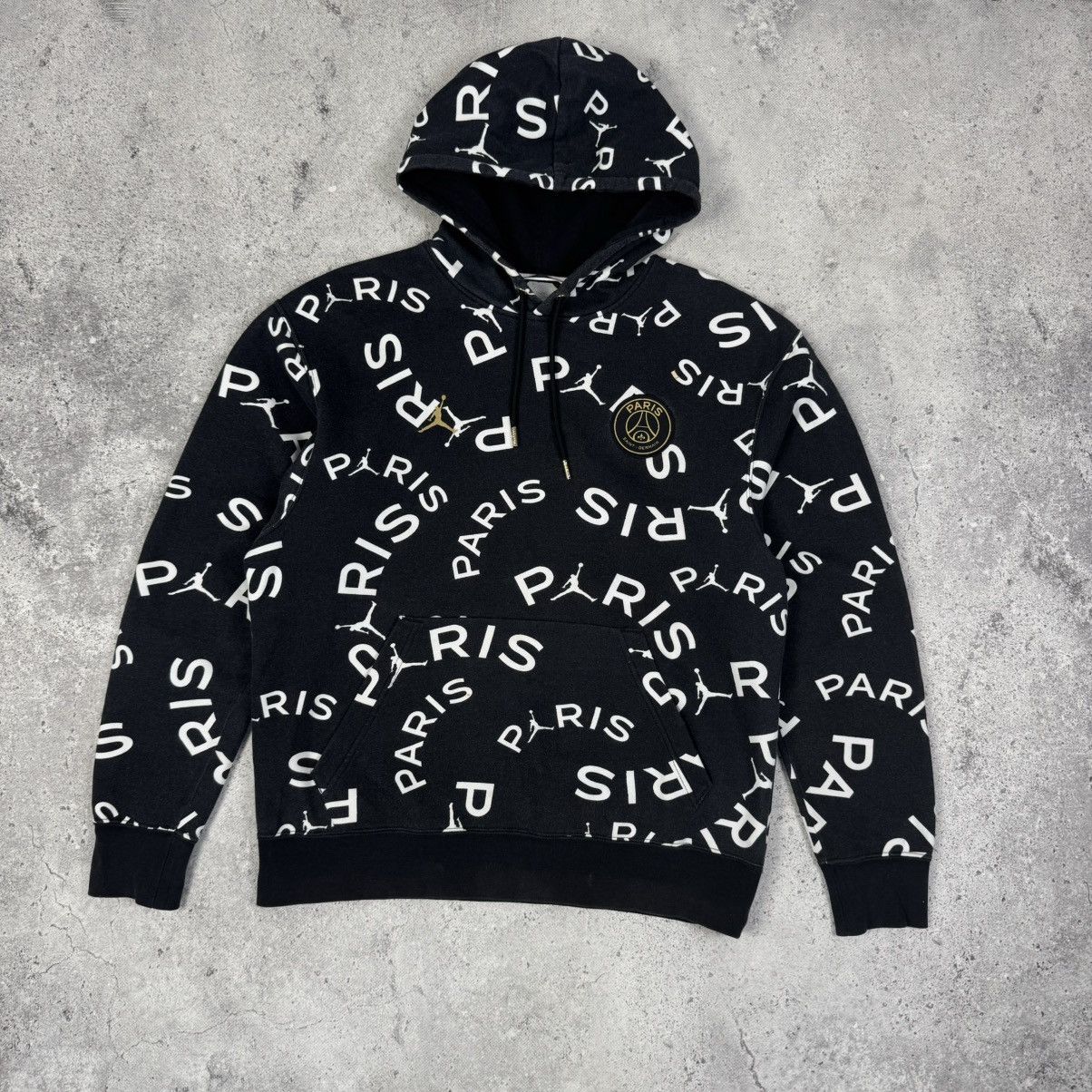 Nike Air Jordan x PSG Paris Saint Germain Multi Logo Hoodie