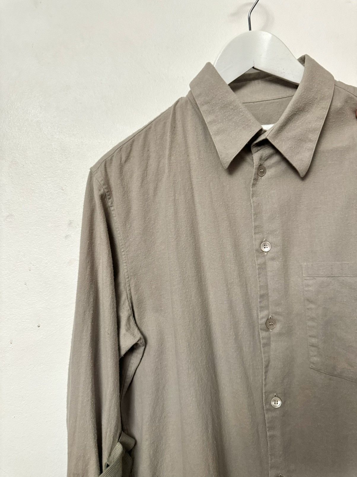 Helmut Lang × Vintage helmut Lang vintage bondage grey shirt 40 men Size US M / EU 48-50 / 2 - 10 Thumbnail