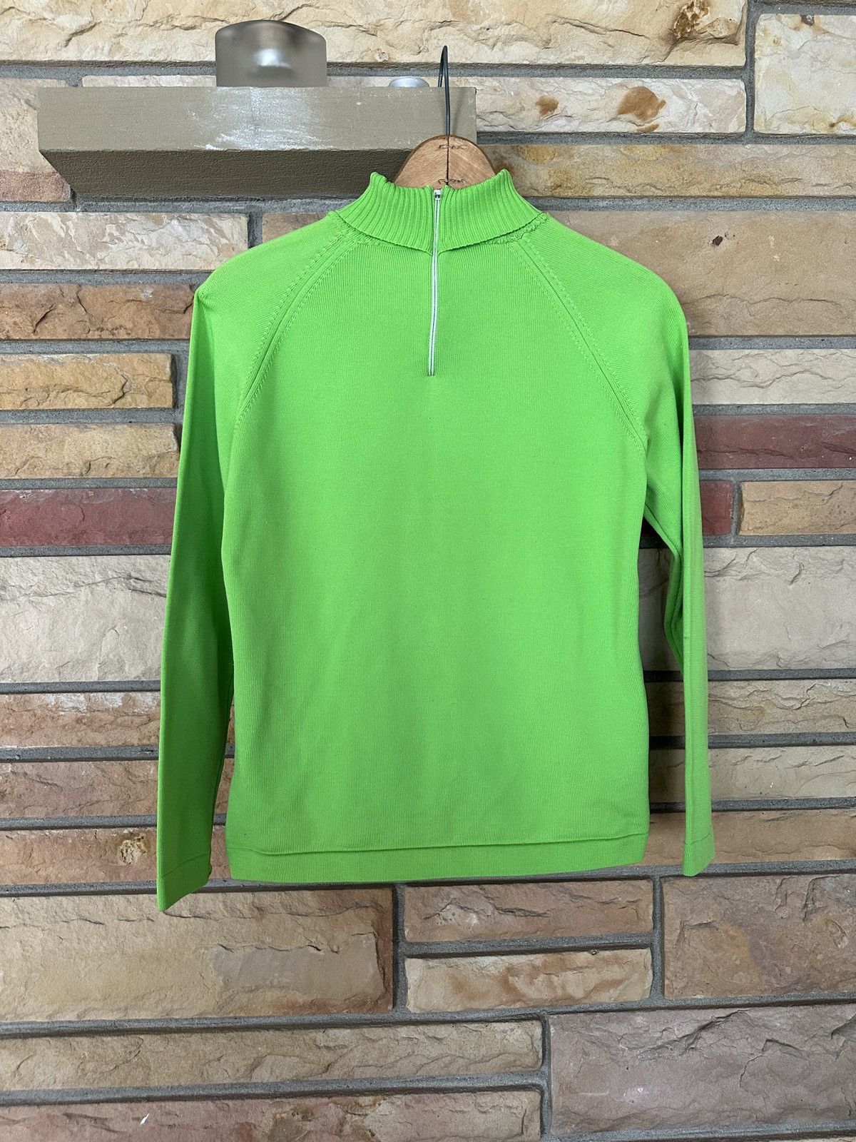 Japanese Brand Vintage 70s Rear Quarter Zip Turtleneck Long Sleeve Shirt Size L / US 10 / IT 46 - 2 Thumbnail