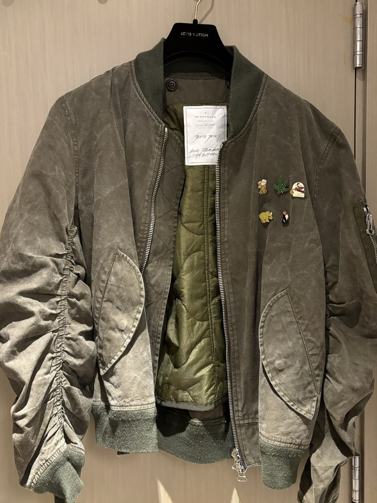 READYMADE Readymade Jesse MA-1 Bomber Jacket Olive | Grailed