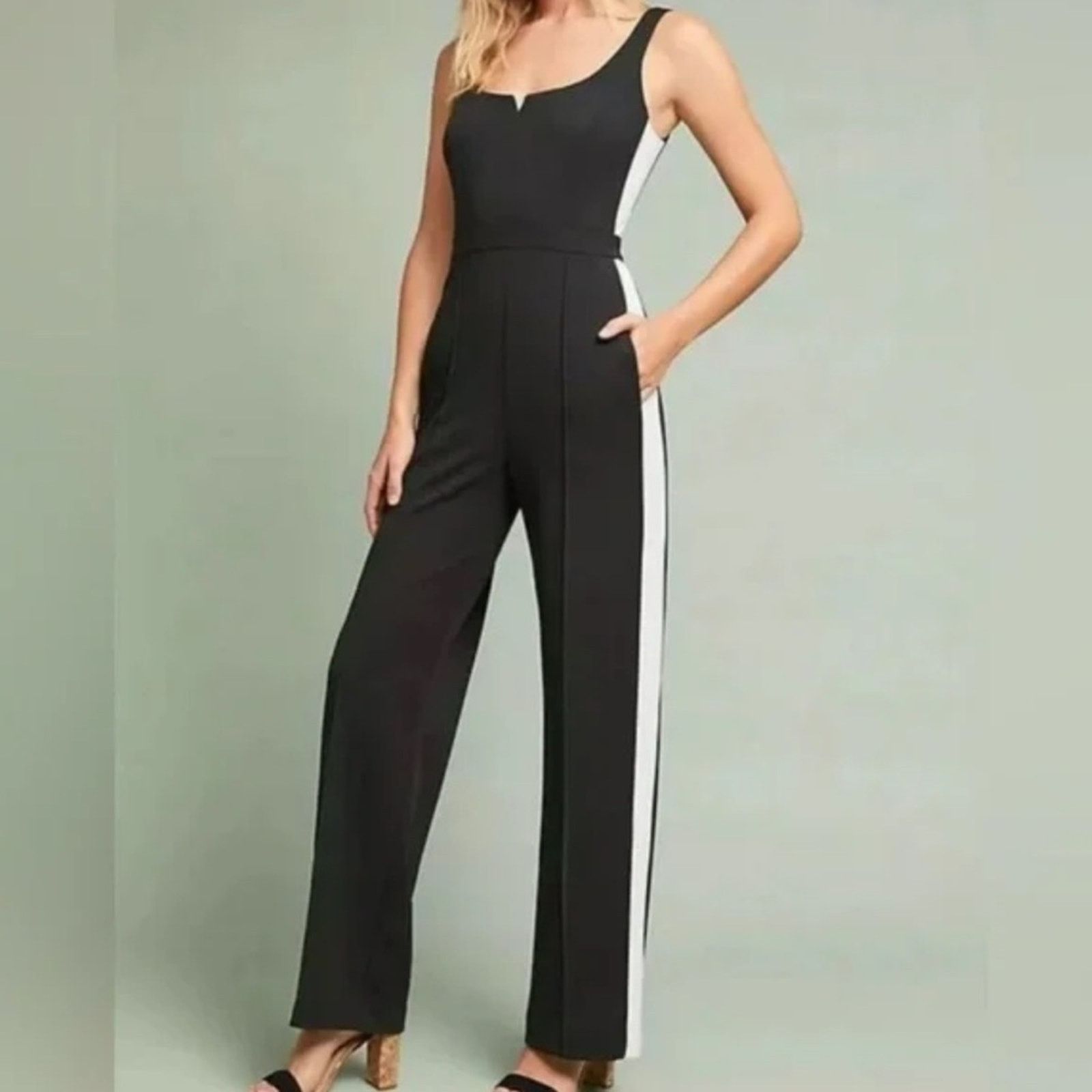 Donna Morgan Donna Morgan Sleeveless Jumpsuit Black Size 12 Size 34" / US 12 / IT 48 - 1 Thumbnail