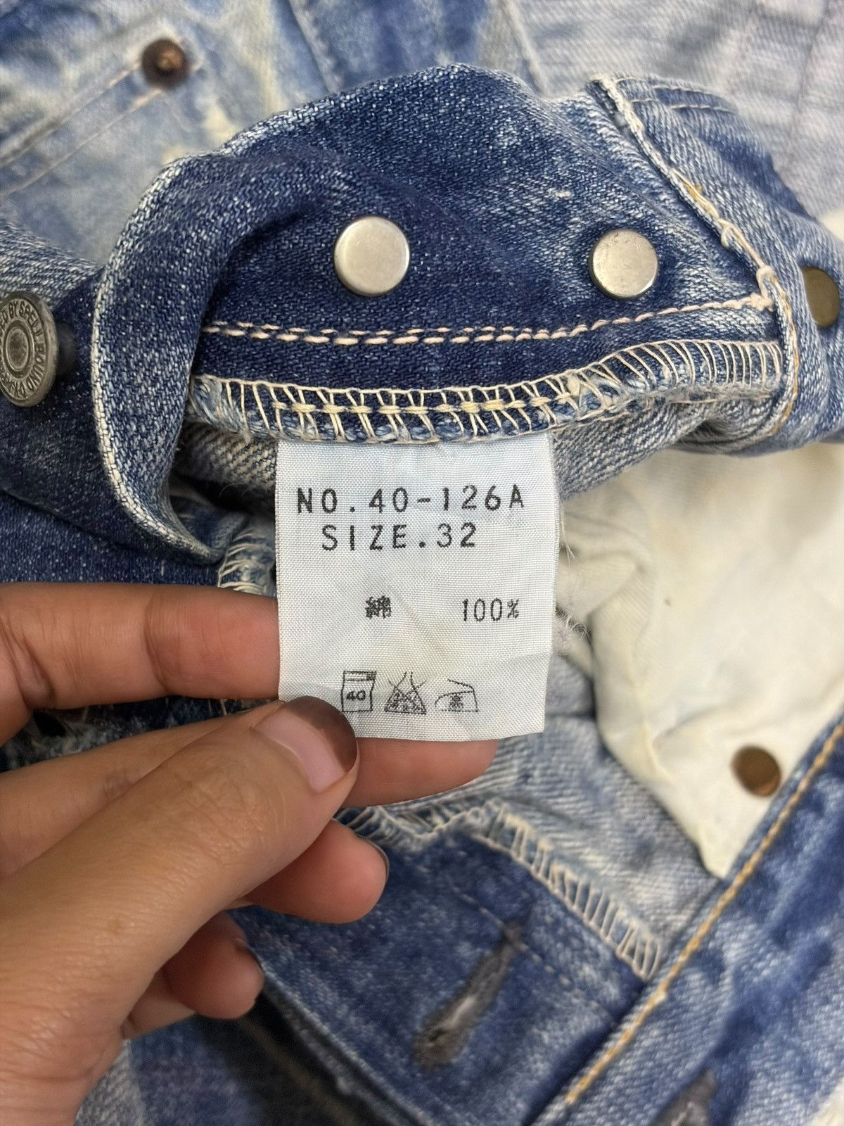 Spellbound Vintage Japanese Spellbound Distressed Loose Jeans Size US 33 - 5 Thumbnail