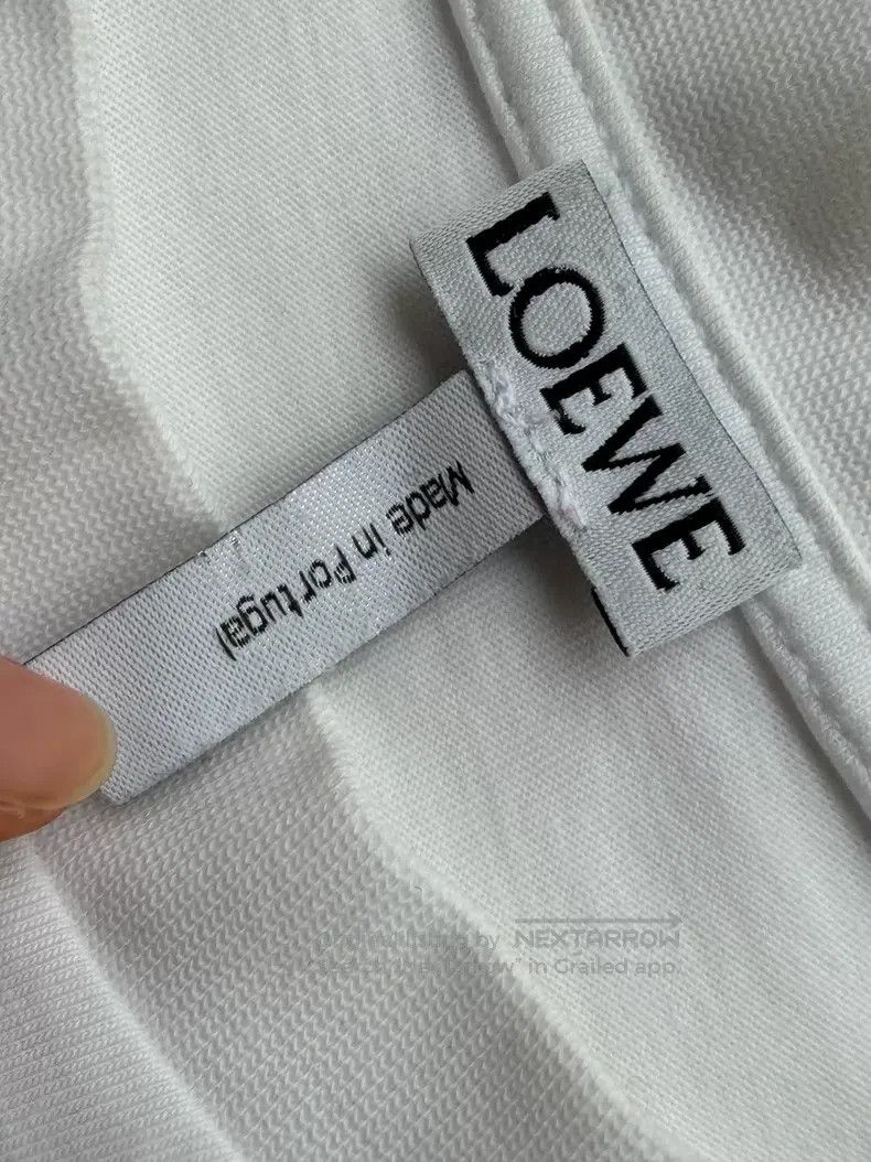 Loewe Loewe Men's Logo Embroidered Short Sleeve T-Shirt Size US XL / EU 56 / 4 - 2 Thumbnail