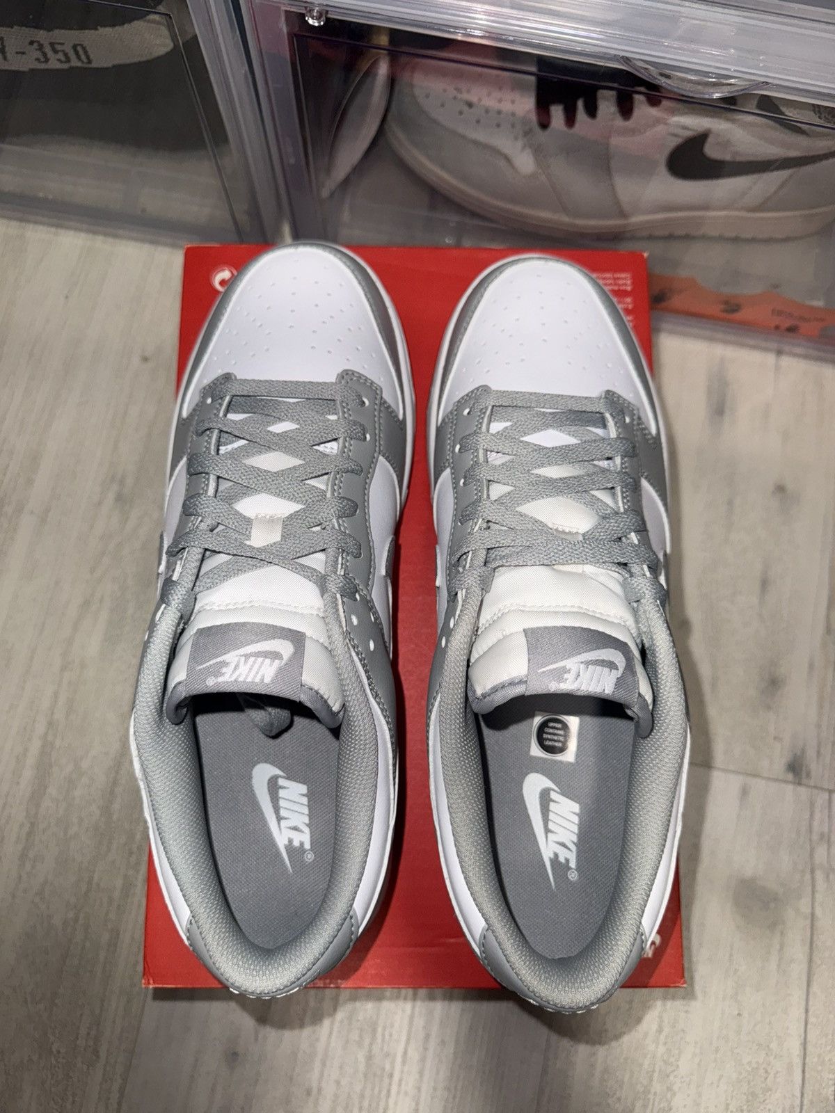Nike Nike Dunk Low White Light Smoke Grey Size US 11 / EU 44 - 6 Thumbnail