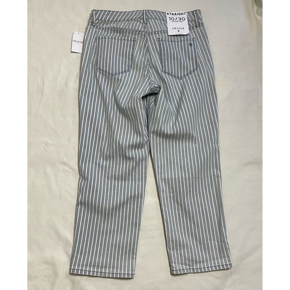 Other NWT New FRAYED Cropped Lace-Up Jeans Size 10/30 Size 30" / US 8 / IT 44 - 8 Thumbnail