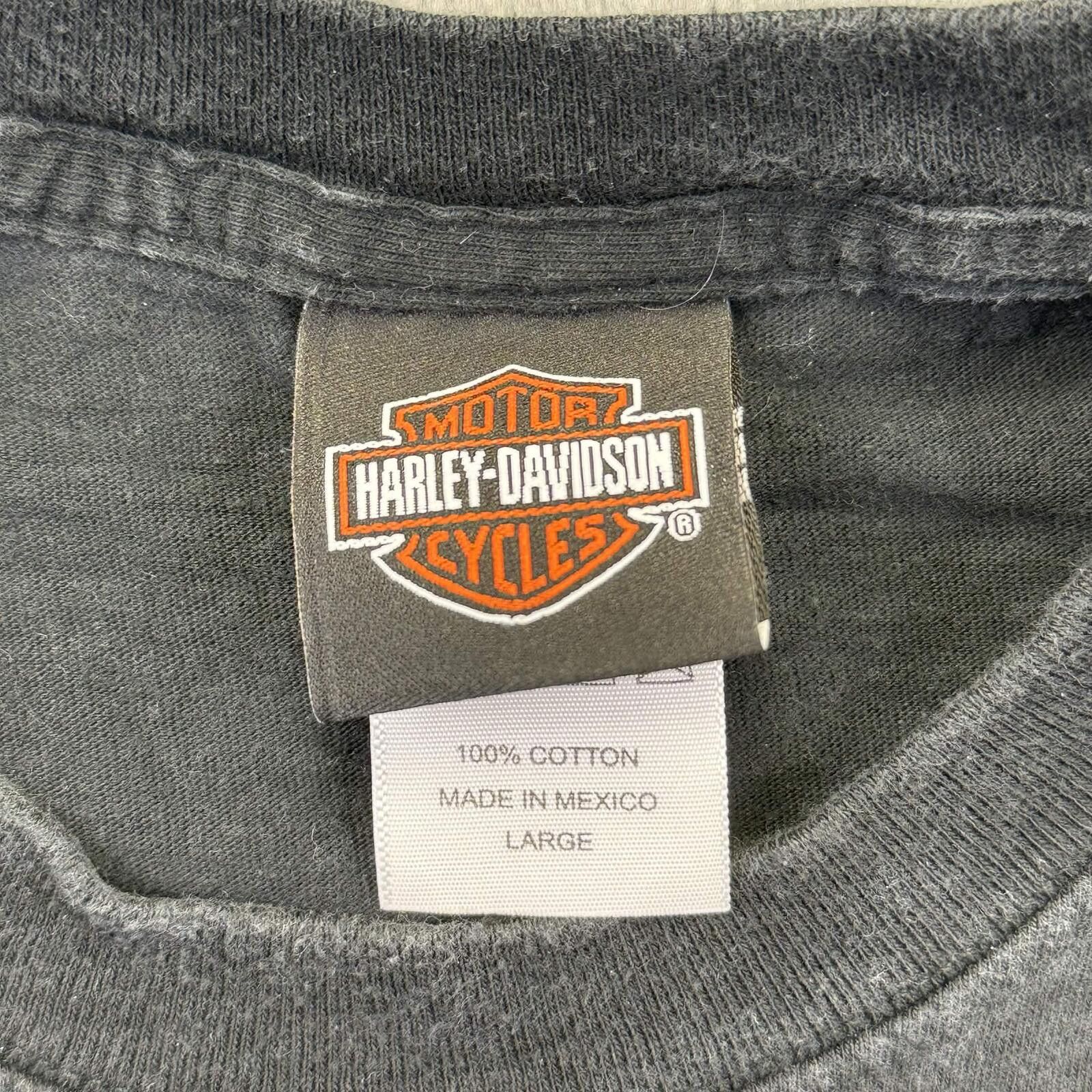 Harley Davidson Harley Davidson Fort Worth Texas Motorcycle Pin-Up T-Shirt Size US L / EU 52-54 / 3 - 3 Thumbnail
