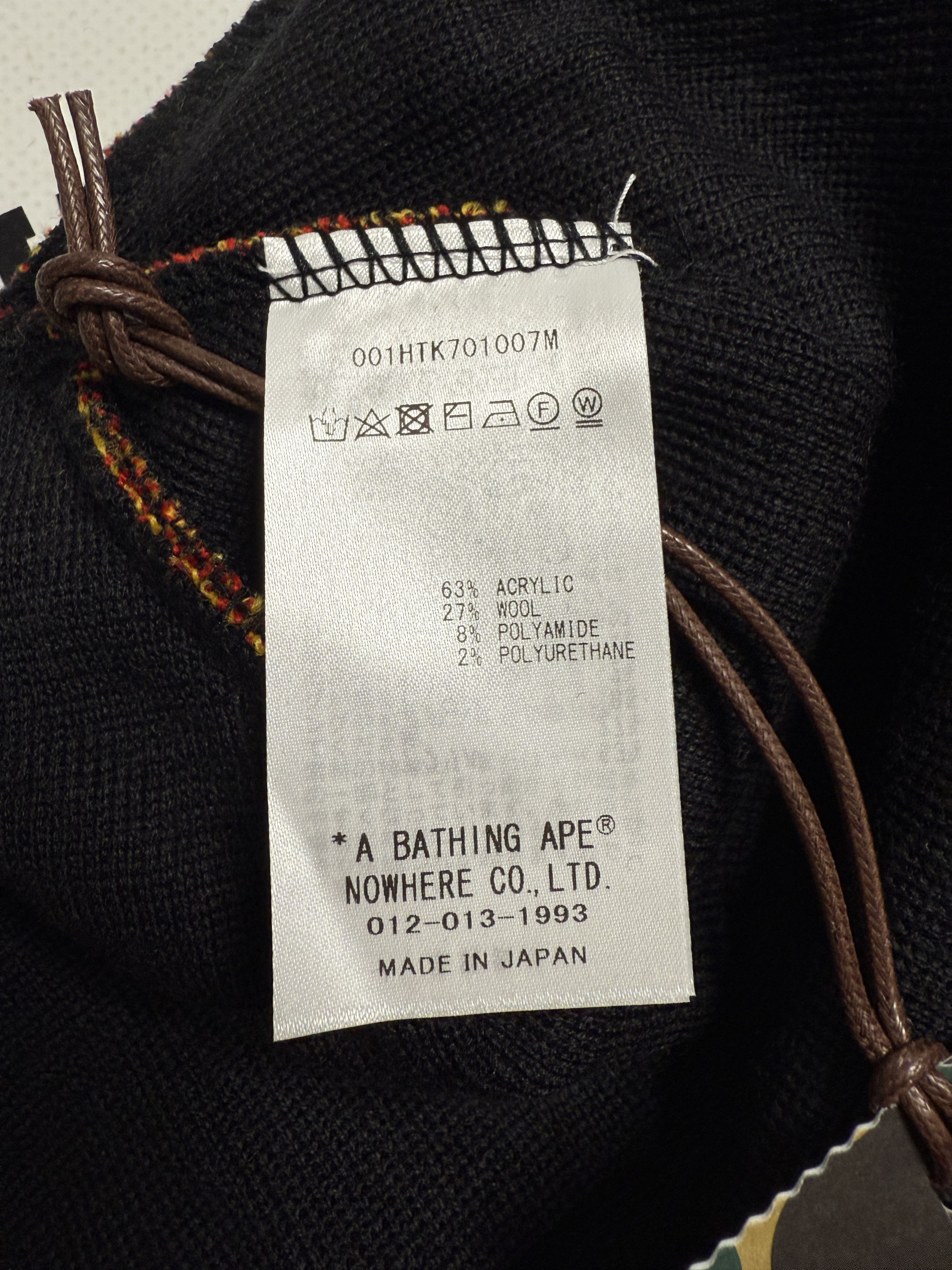 Bape 2ND SHARK KNIT CAP Size ONE SIZE - 12 Thumbnail
