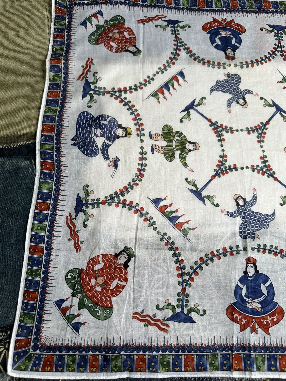 Japanese Brand × Vintage Japanese Art Handkerchief/ Neckerchief/ Bandana Size ONE SIZE - 2 Thumbnail
