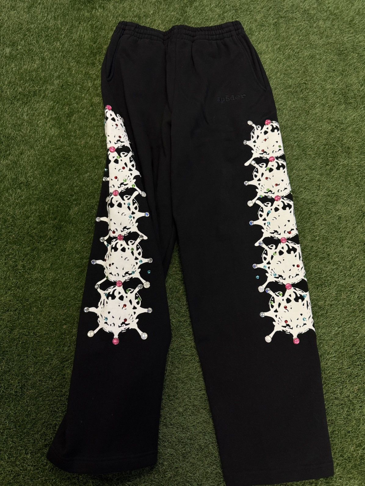 Sp5der Sp5der Rhinestone Sweatpants Rare Size M (NEW) Size US 32 / EU 48 - 1 Thumbnail