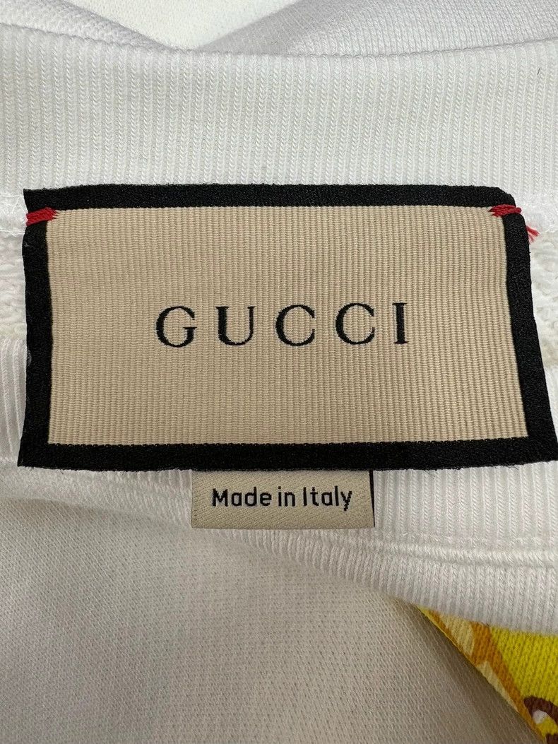 Gucci Gucci White banana cat sweatshirt 2502-Nextarrow Size US S / EU 44-46 / 1 - 3 Thumbnail