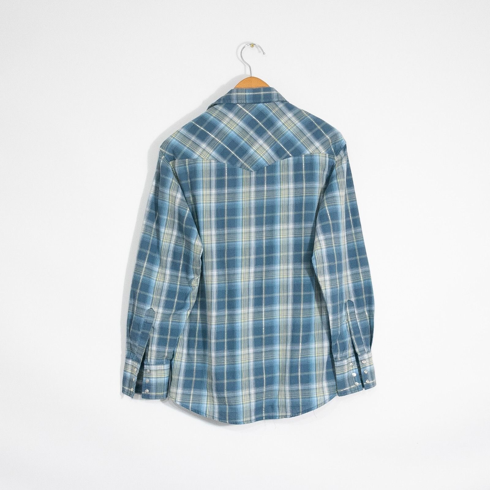 Vintage × Wrangler Vintage Wrangler Pearl Snap Button Up Shirt Medium - Plaid Size US M / EU 48-50 / 2 - 4 Thumbnail