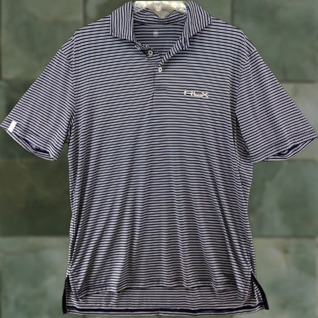 RLX Ralph Lauren Ralph Lauren RLX Polo Shirt Mens Large Black Stripe Golf Stretch Size US L / EU 52-54 / 3 - 1 Thumbnail