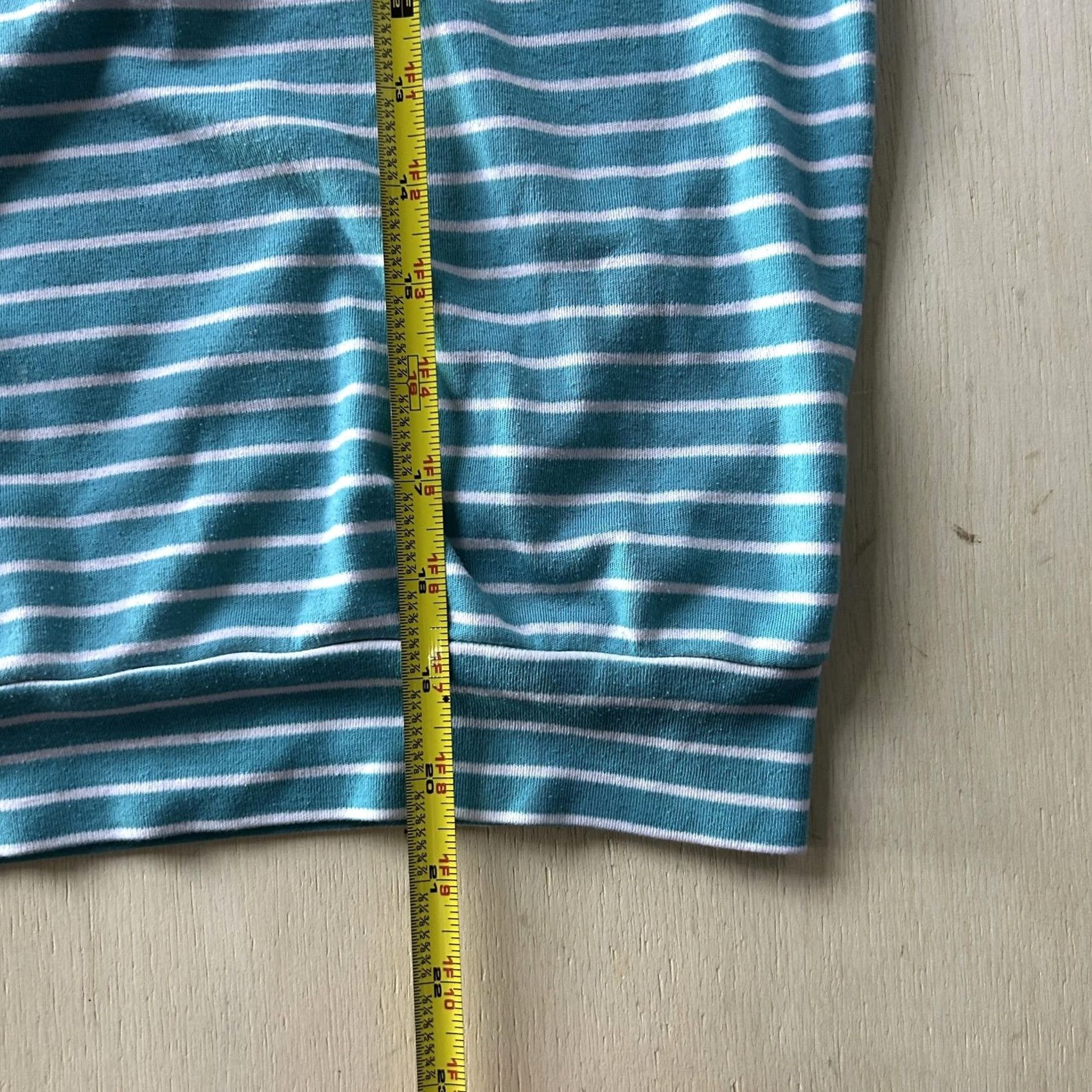 Vintage Lindsey Blake Shirt Womens Petite Small Blue Striped Embroidered Henley Top Size S / US 4 / IT 40 - 4 Thumbnail