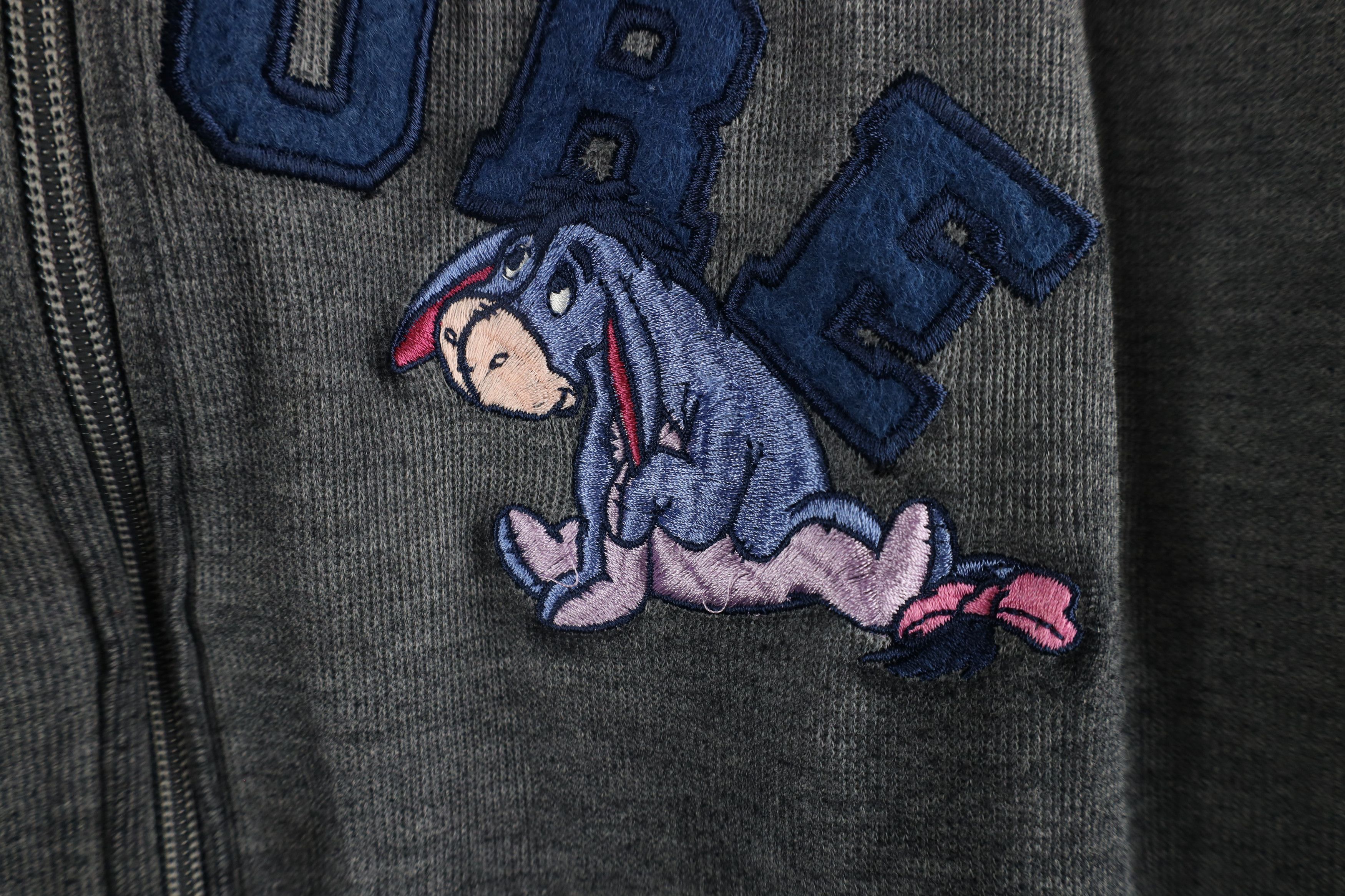 Disney × Vintage Vintage 90s Disney Winnie the Pooh Eeyore Full Zip Hoodie Size XL / US 12-14 / IT 48-50 - 5 Thumbnail