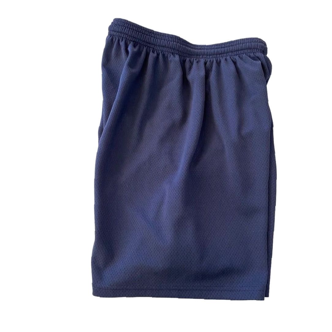 Vintage VINTAGE Flynn O'Hara Men's Navy Blue Athletic Shorts Pull On Elastic Drawstring Short, Small, Regular, Blue, Athletic, Men Size US 29 - 4 Thumbnail