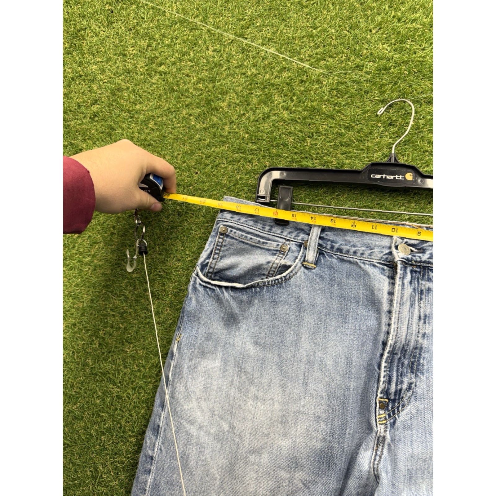 Polo Ralph Lauren Polo Ralph Lauren Jeans Mens 38x30 Light Wash Denim Vintage 67 Straight Leg 5-Pocket Logo Blue Cotton Regular 38 Mens Size US M / EU 48-50 / 2 - 2 Thumbnail