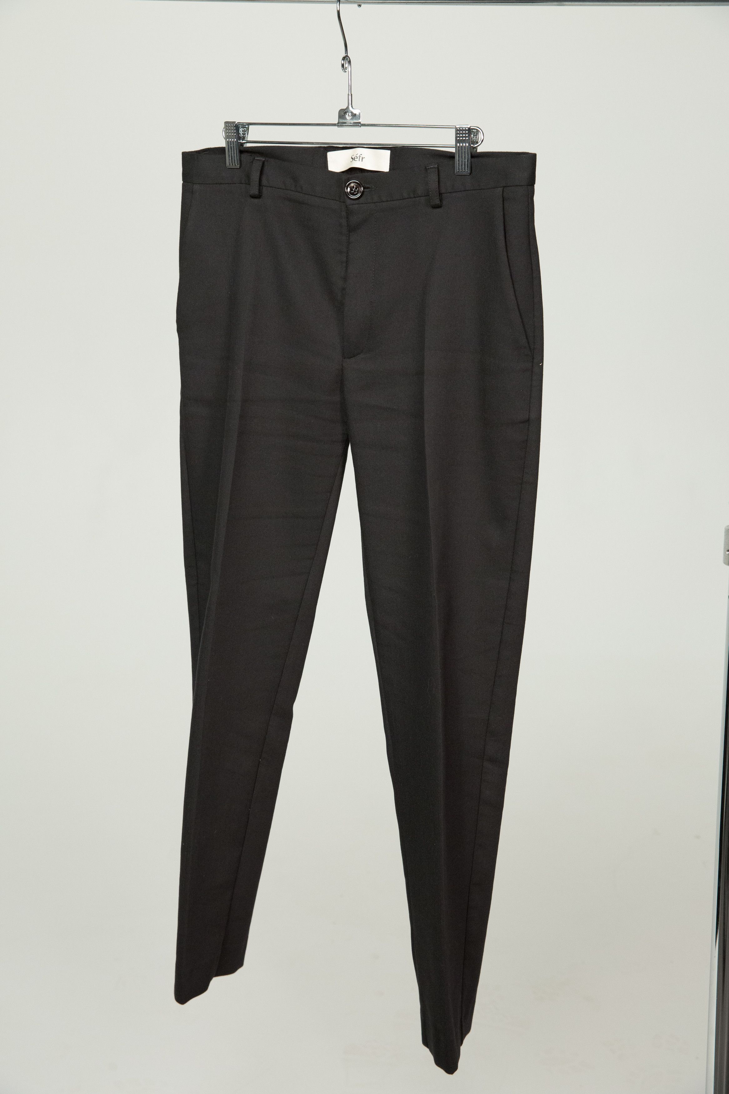 Sefr Sefr Harvey Suit Trousers Black Size 46R - 2 Thumbnail