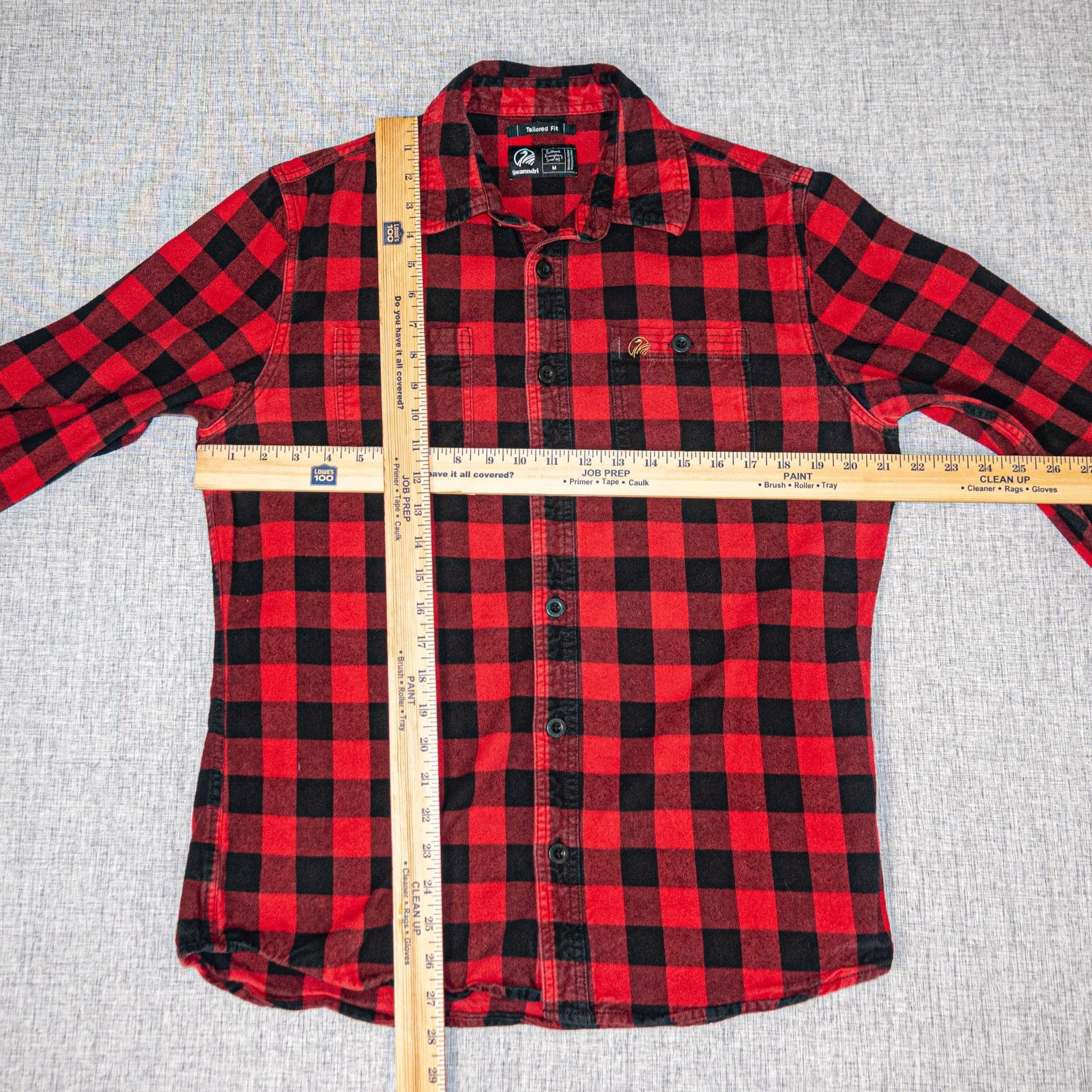 Other Swanndri Medium Tailored fit Marylebone Shirt Black Red Size US M / EU 48-50 / 2 - 7 Thumbnail