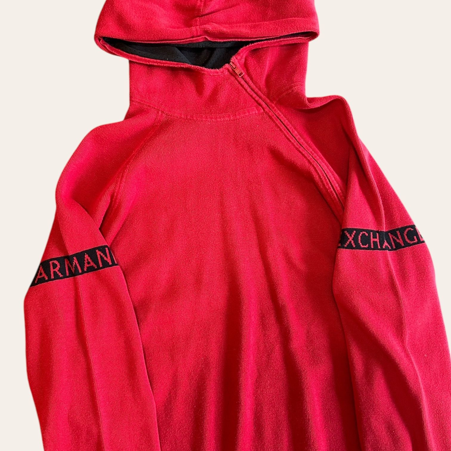 Armani Exchange Diagonal Zip Up Hoodie Size US XL / EU 56 / 4 - 3 Thumbnail