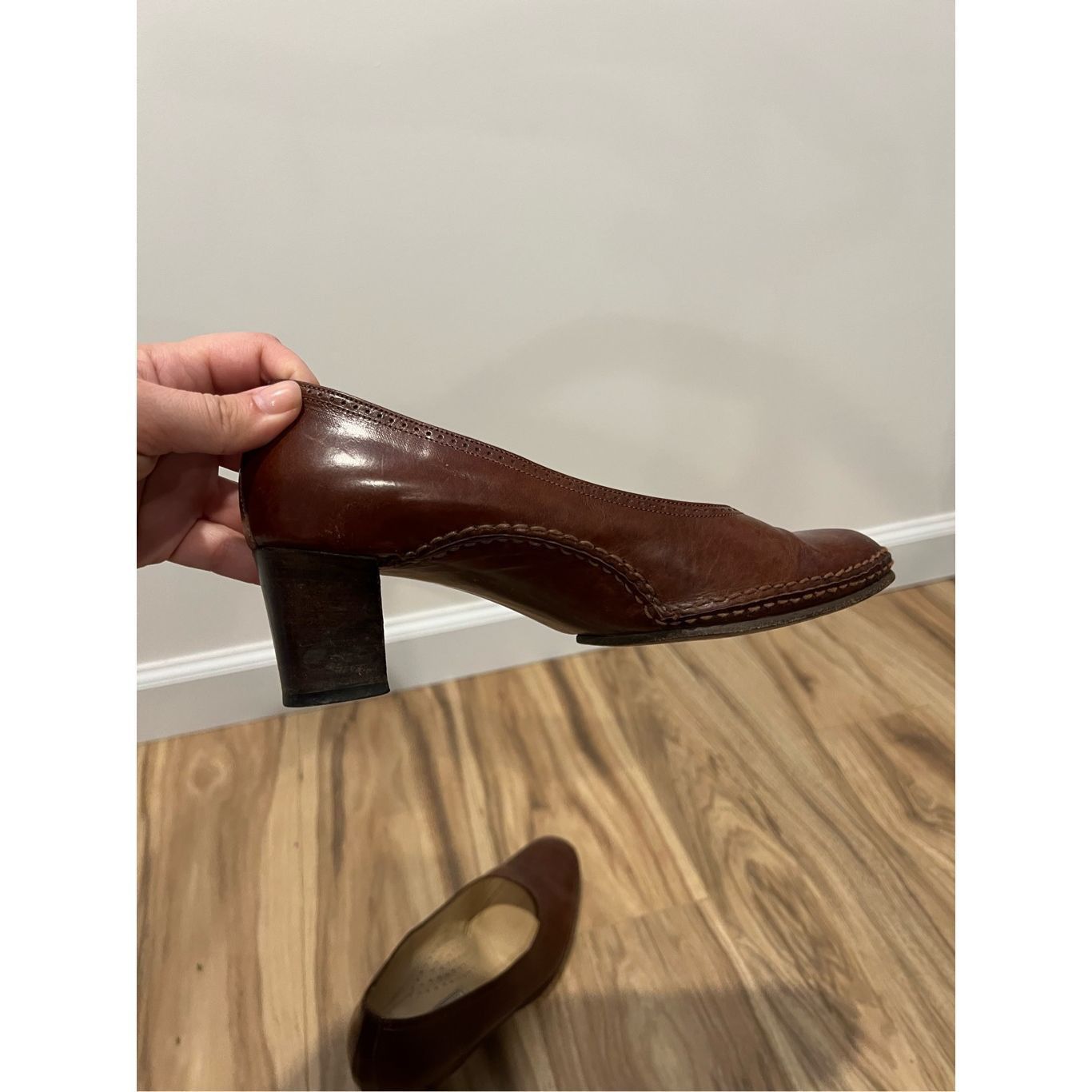 Other Quercioli Firenze Vintage Leather Heels Handmade in Italy eu Size US 8 / IT 38 - 12 Thumbnail