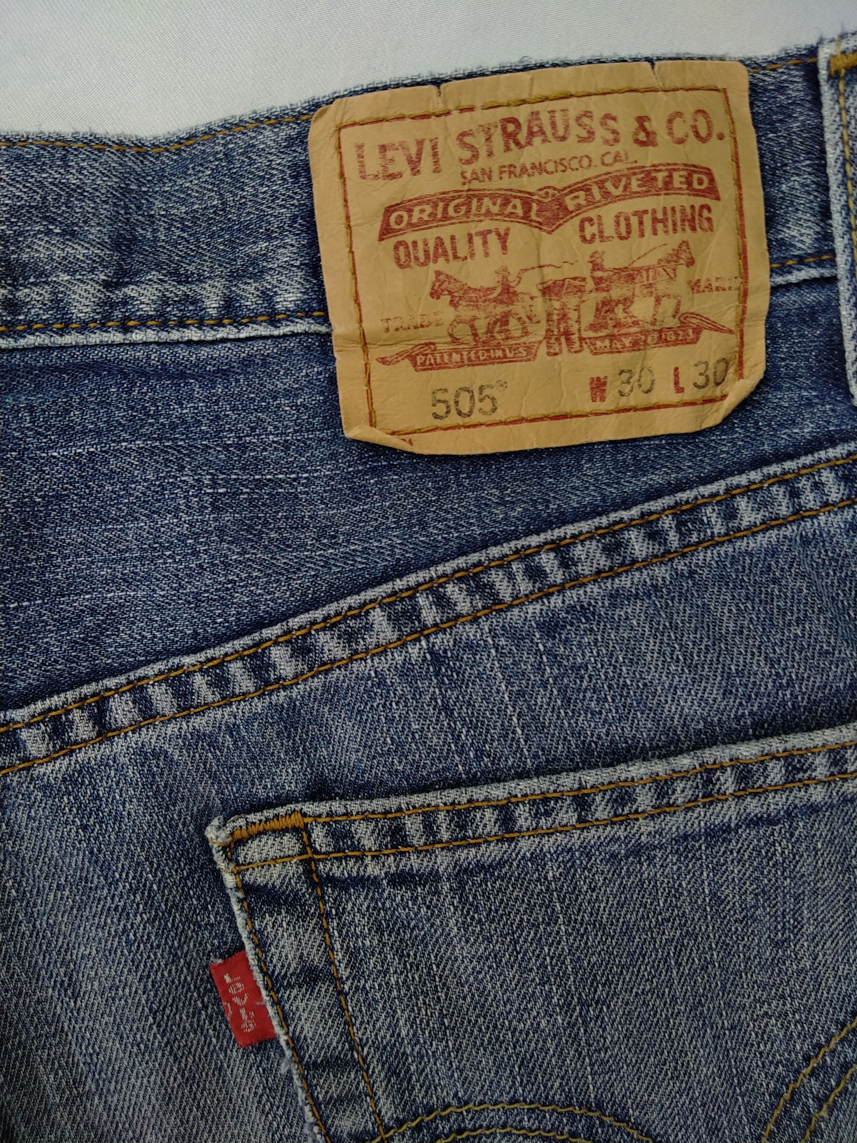 Levi's Blue Faded Vintage Levi's 505 Jeans 30x30 Denim -JN974 Size US 30 / EU 46 - 9 Thumbnail
