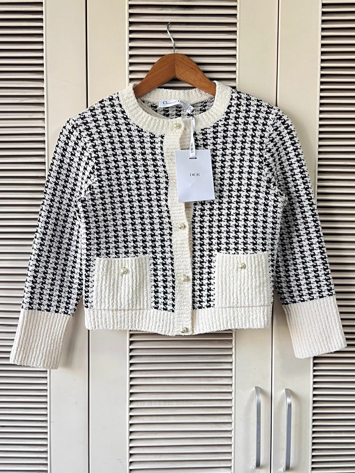 Dior Dior houndstooth knit two-piece black and white 34 Size XS / US 0-2 / IT 36-38 - 1 Thumbnail