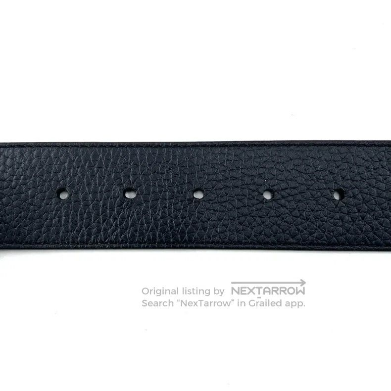 Louis Vuitton Louis Vuitton Black Brown Gold Buckle Belt Size ONE SIZE - 4 Thumbnail