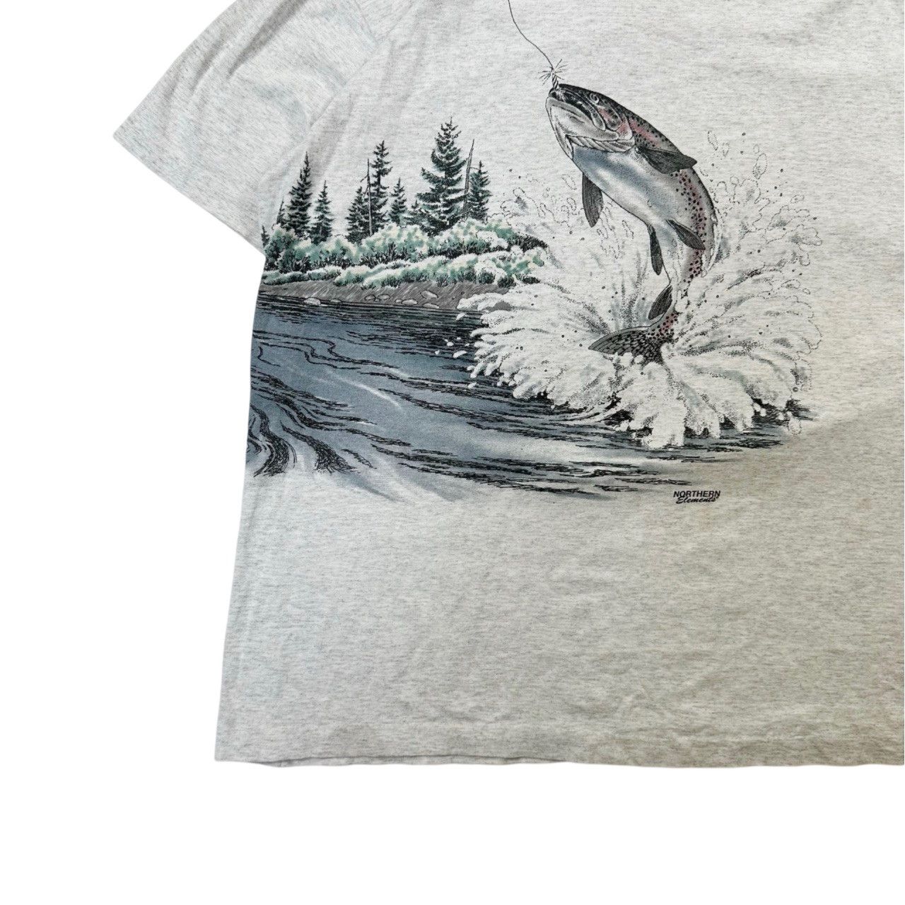 Vintage Vintage 90s Single Stitch Big Print Fish Wrap Around Size US XL / EU 56 / 4 - 3 Thumbnail