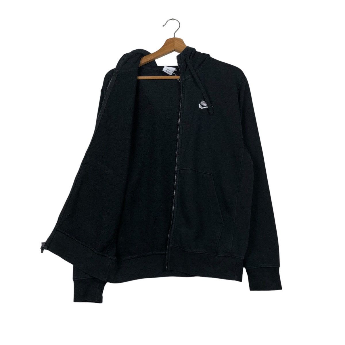 Nike Nike Vintage Black Zip Hoodie – Minimal Swoosh Essential Size US S / EU 44-46 / 1 - 13 Thumbnail