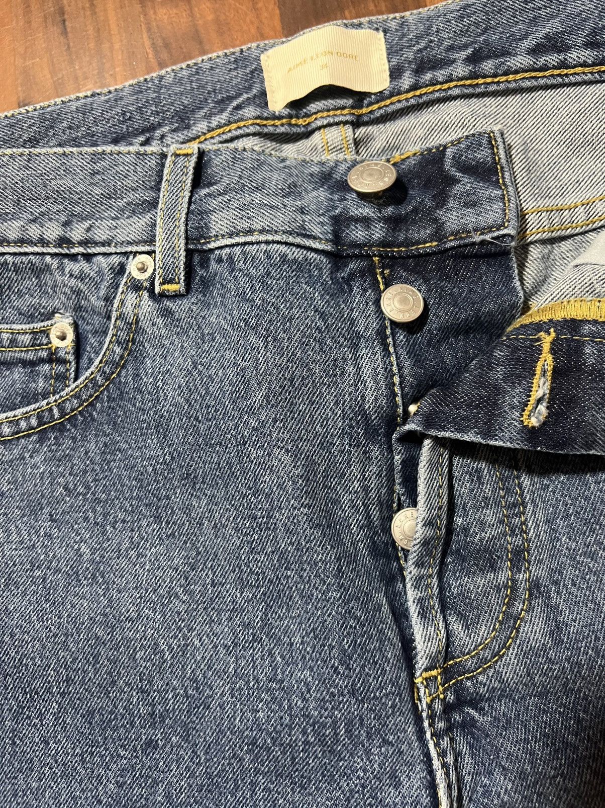 Aime Leon Dore Aime Leon Dore ALD Straight Fit Denim 5-Pocket Blue Jeans 34 Size US 34 / EU 50 - 4 Thumbnail