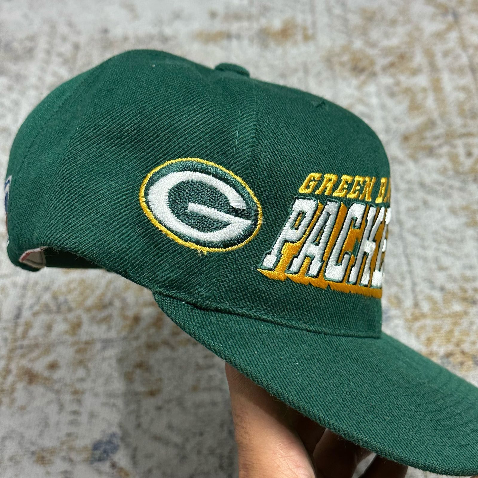 NFL × Sports Specialties × Vintage Vintage Hat Green Bay Packers Grid Sports Specialties Size ONE SIZE - 4 Thumbnail