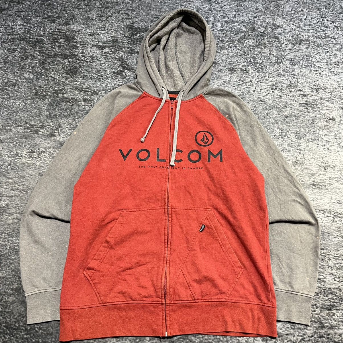 Volcom VINTAGE Y2K VOLCOM GRUNGE SKATER LOGO ZIP UP HOODIE LARGE Size US L / EU 52-54 / 3 - 3 Thumbnail