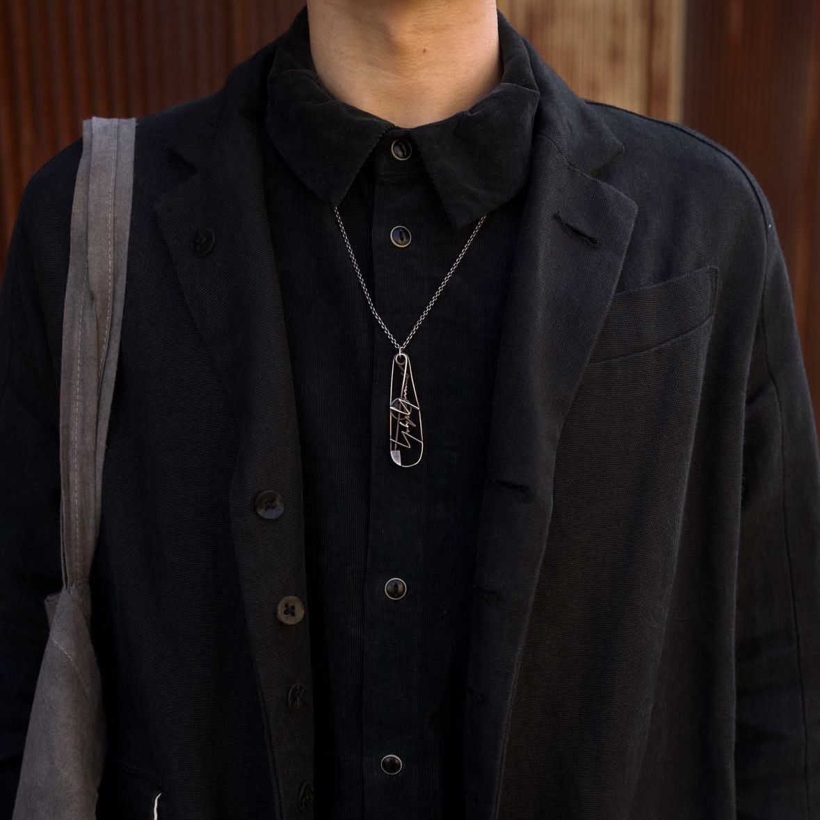 Yohji Yamamoto Pour Homme SS19 Safety Pin Brooch Necklace .925 silver Size ONE SIZE - 7 Thumbnail