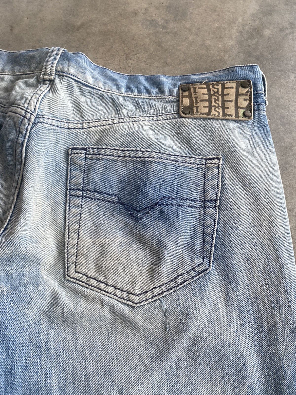 Diesel Flare Jeans Diesel Distressed Denim Low Rise Baggy Jeans Size US 35 - 7 Thumbnail