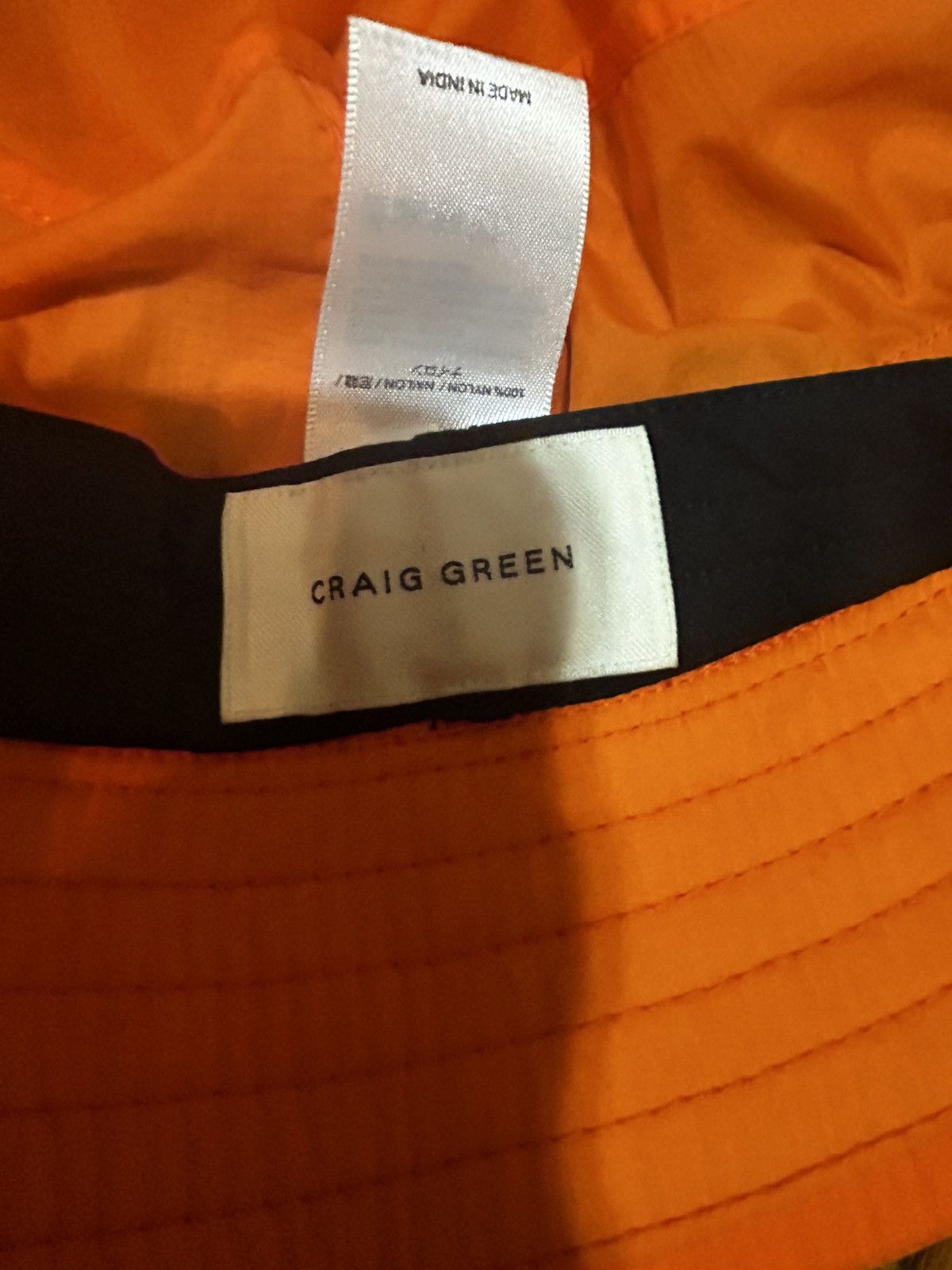 Craig Green Craig Green orange Bucket w/black drawstring detail Size ONE SIZE - 5 Thumbnail