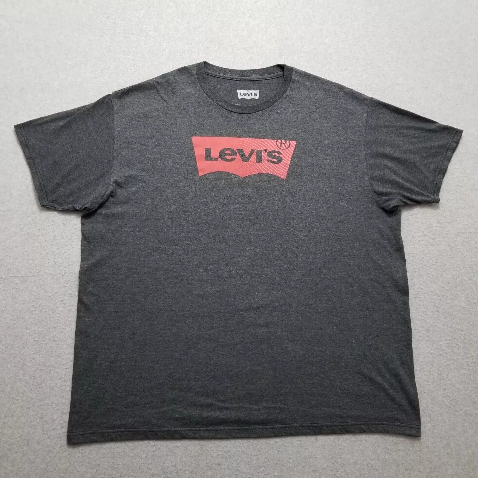 Levi's Levis Shirt Mens 2XL Gray Short Sleeve Crew Neck Size US XXL / EU 58 / 5 - 1 Thumbnail