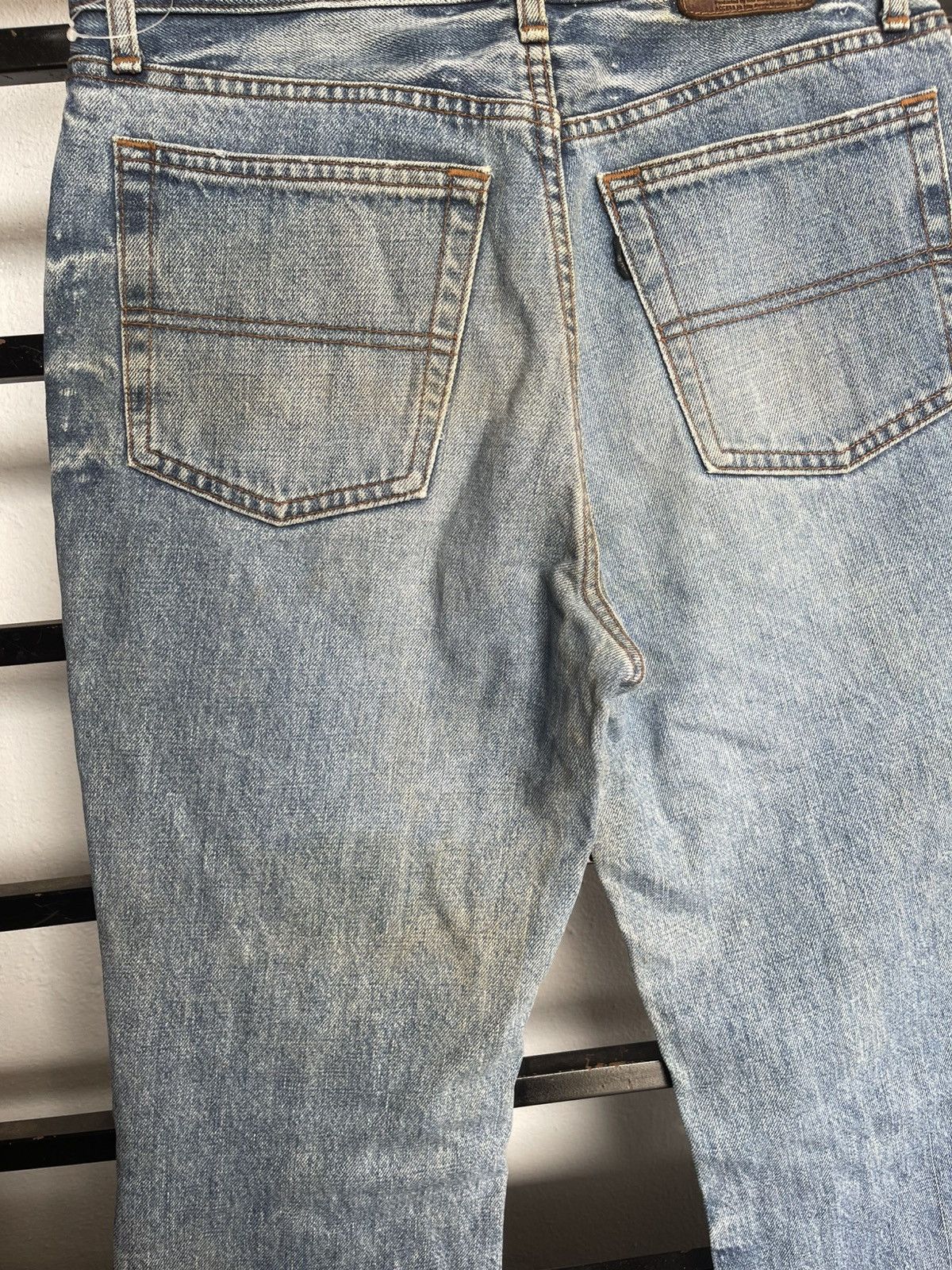 Big John Vintage Distressed Washed Blue Big John Bootcut Size US 29 - 5 Thumbnail