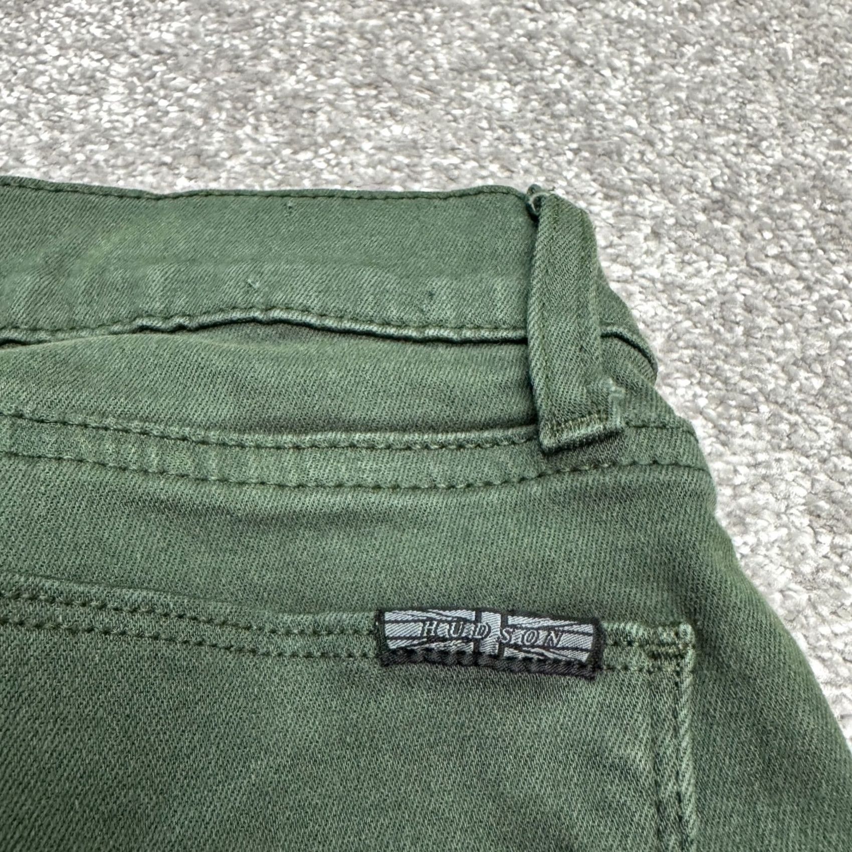 Hudson Hudson Krista Jeans Women 27 Olive Green Mid Rise 29 Inseam Cropped 5-Pocket Denim Cotton Blend Size 27" / US 4 / IT 40 - 6 Thumbnail