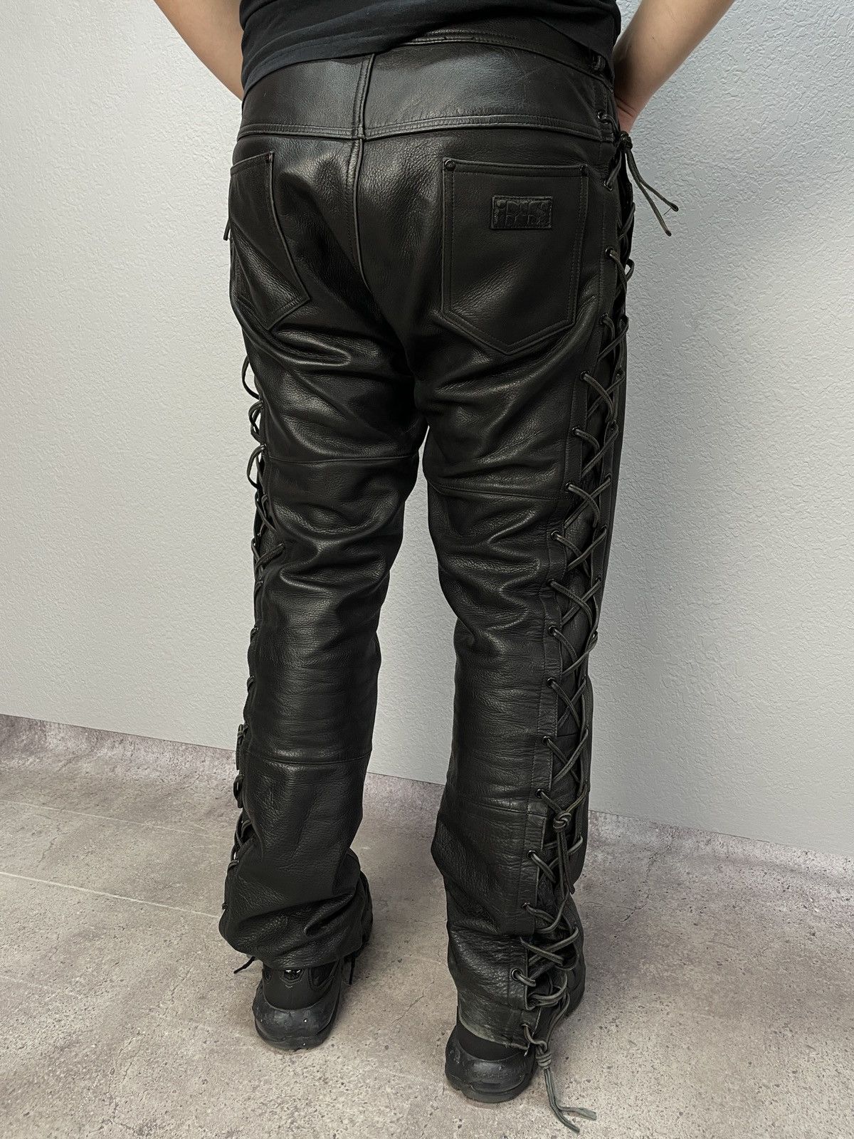 Vintage Vintage Junya Watanabe Rick Owens Style Leather Pants Size US 34 / EU 50 - 1 Thumbnail