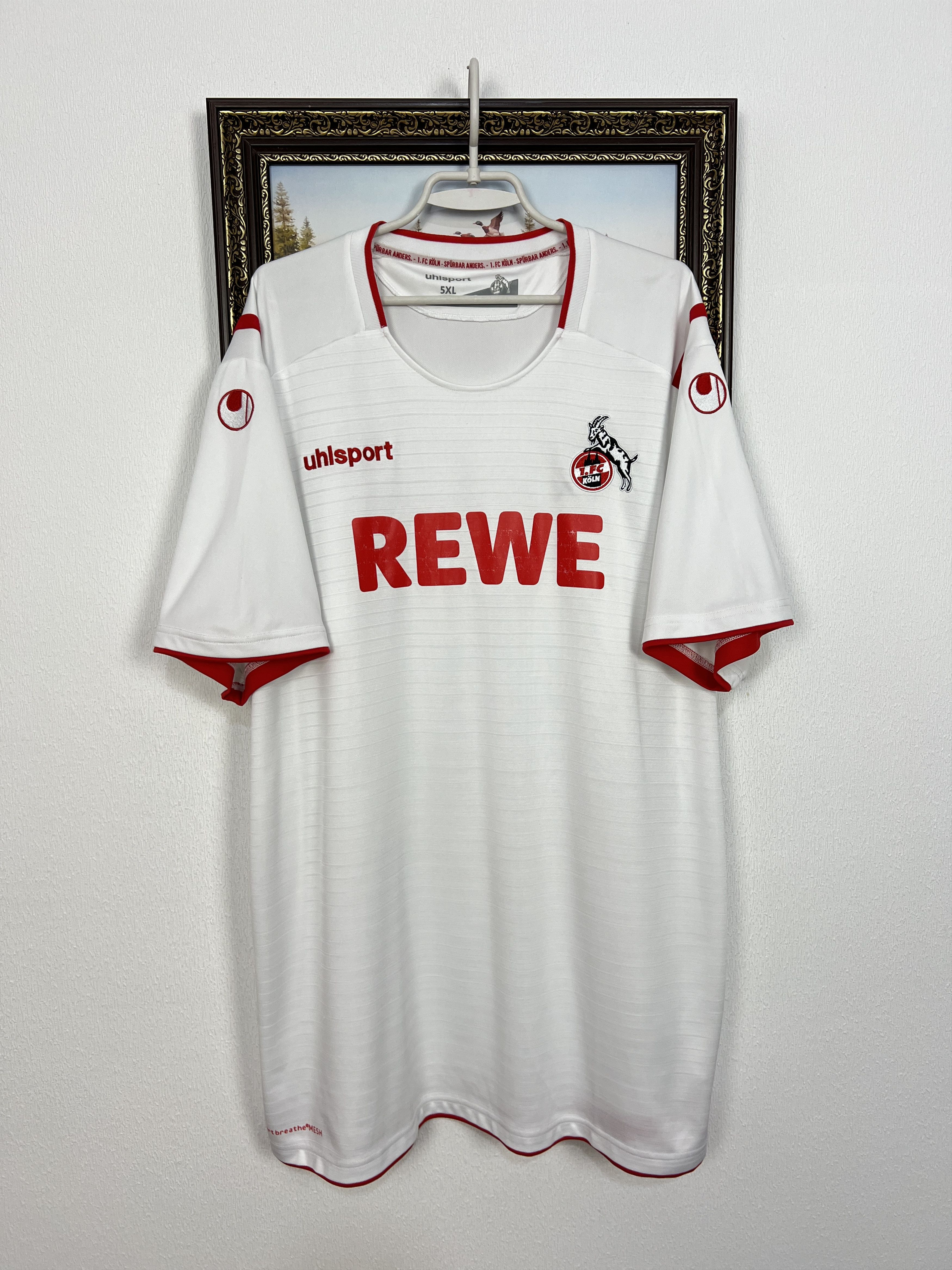 Vintage 1. FC Koln Home football shirt Soccer Jersey Trikot Size 5XL Size US XXL / EU 58 / 5 - 1 Thumbnail