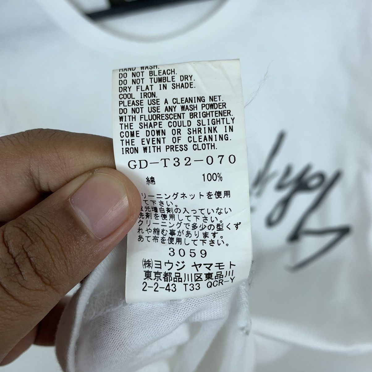 Ground Y Yohji Yamamoto Signature Ground Y Tshirt Size US M / EU 48-50 / 2 - 6 Thumbnail