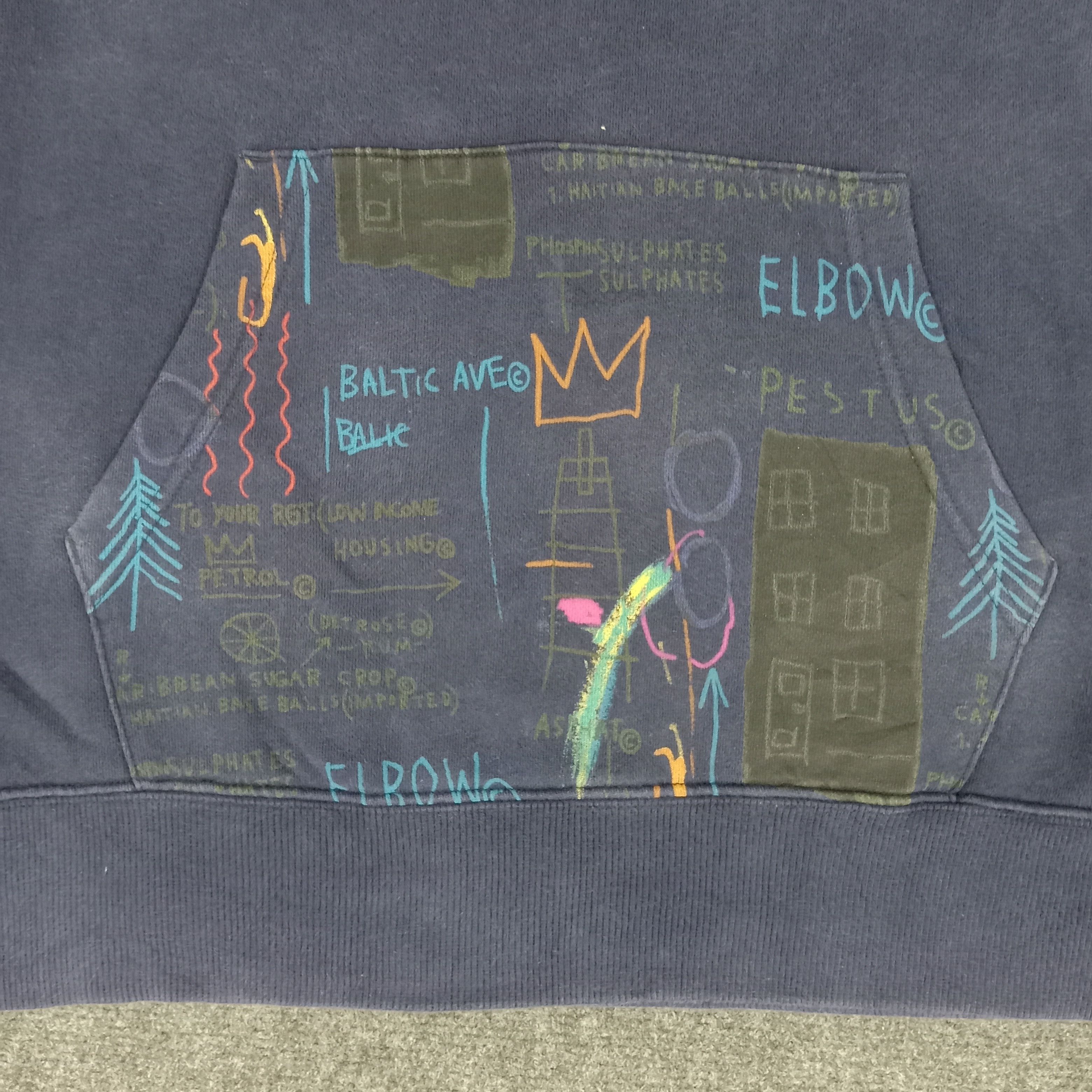 Jean-Michel Basquiat × Vintage Jeans Michel Basquiat American Pop Art Hoodies Size US L / EU 52-54 / 3 - 2 Thumbnail