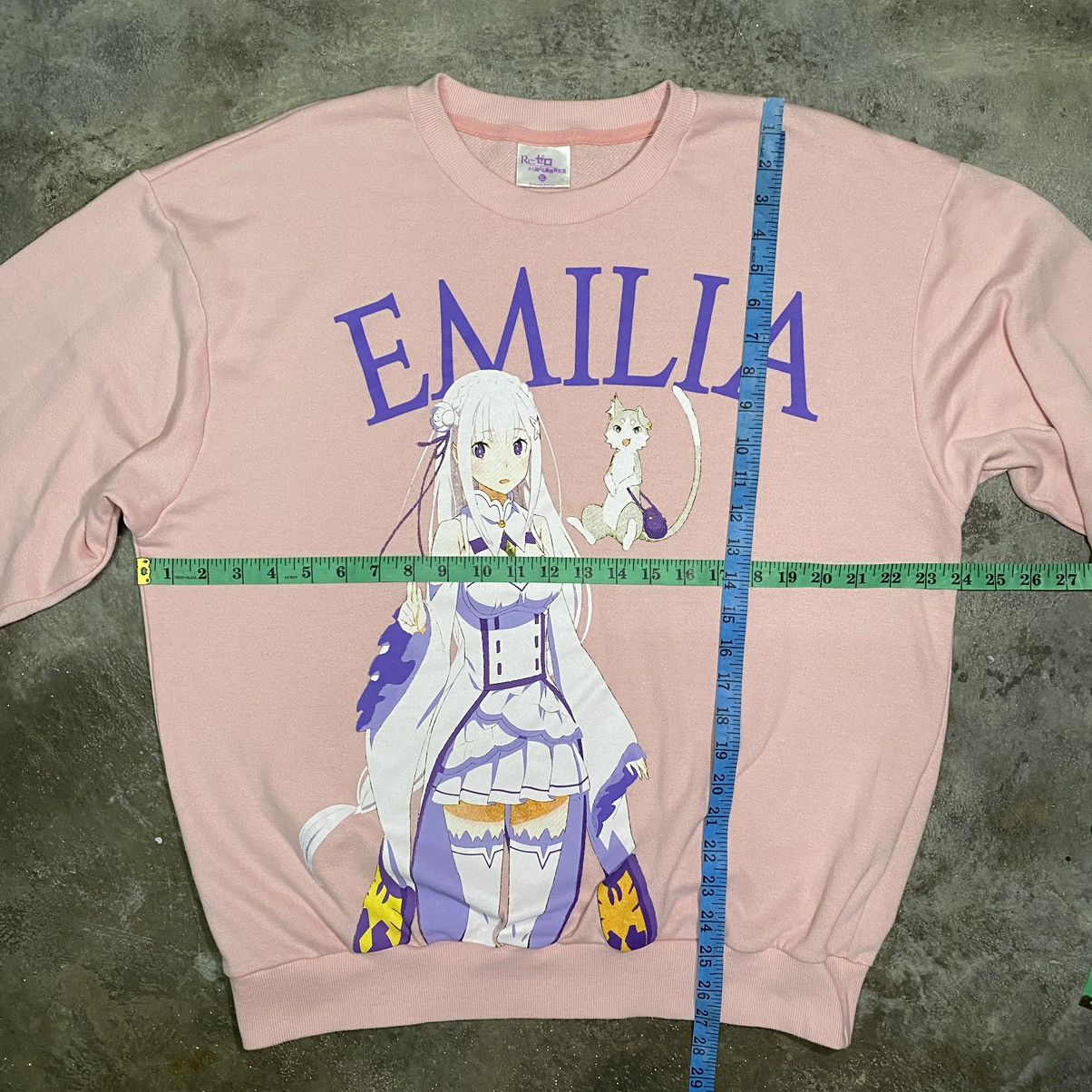 Anime Re: Zero Starting Life in Another World Emilia Sweatshirt Size US XL / EU 56 / 4 - 11 Thumbnail