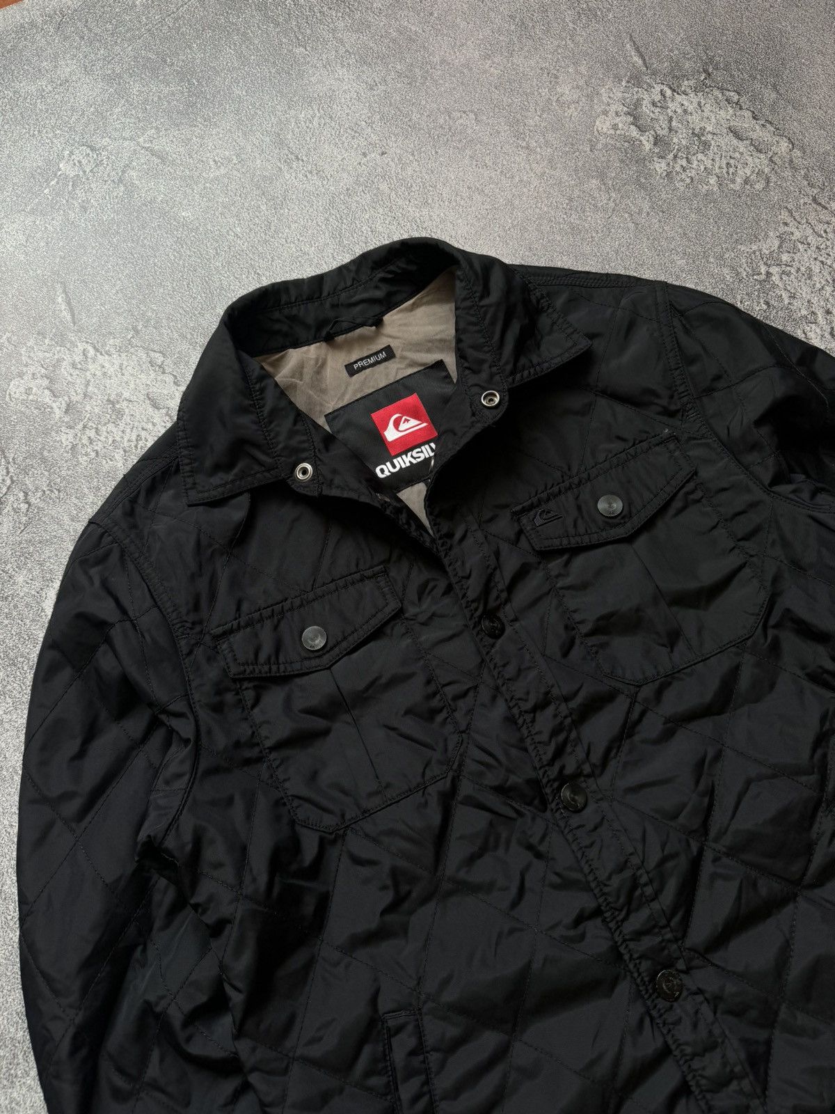 Quicksilver × Quiksilver Quiksilver S quilted jacket bomber button up surfing Size US S / EU 44-46 / 1 - 2 Thumbnail