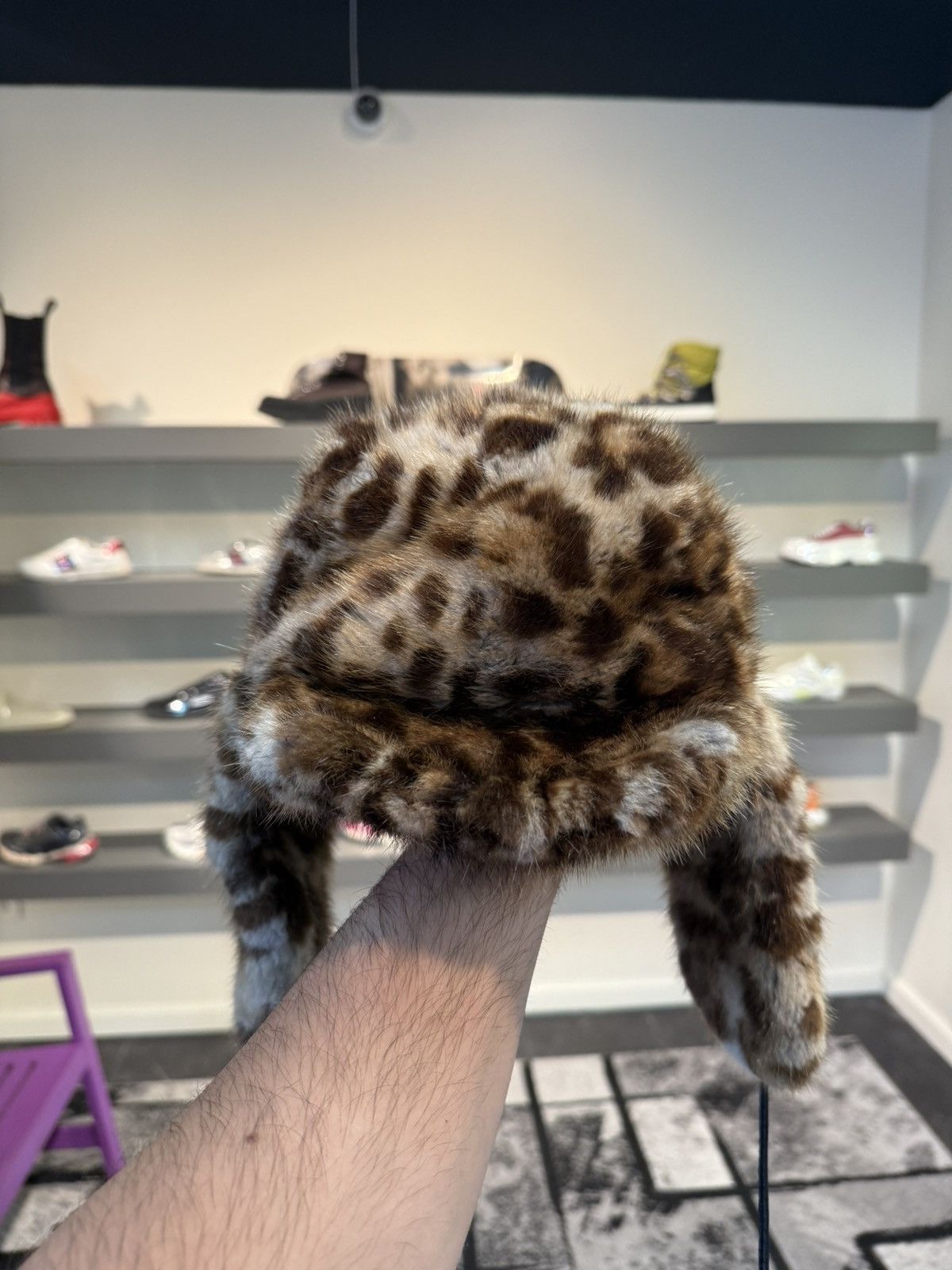 Dolce & Gabbana Dolce & Gabbana Cheetah Print Hat Size ONE SIZE - 4 Thumbnail