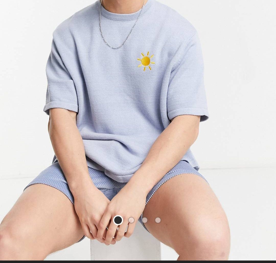Asos Oversized Knitted T-Shirt Size US XS / EU 42 / 0 - 2 Thumbnail