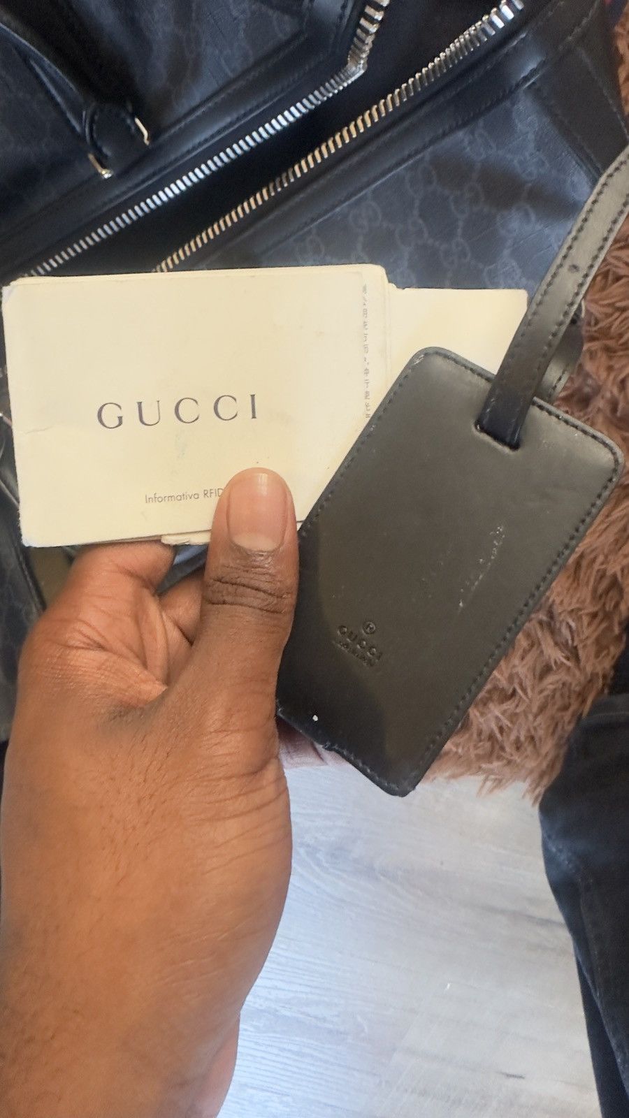 GG Supreme Black Carry On Duffle Bag